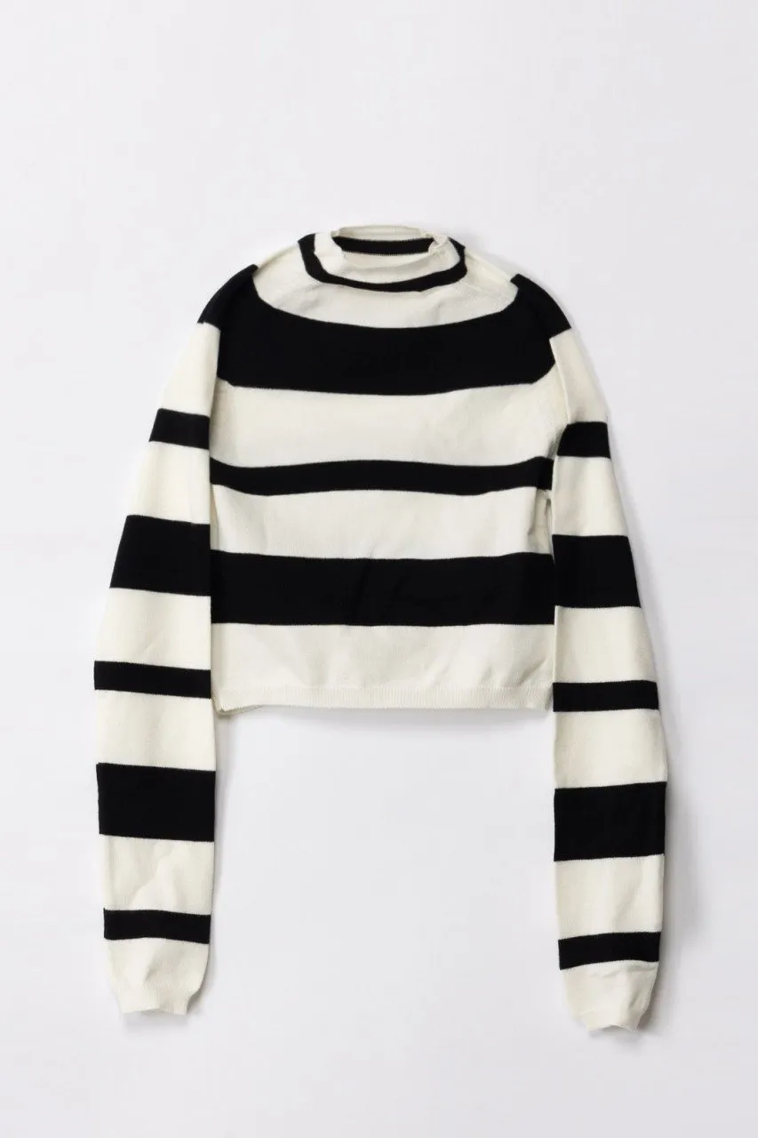 Dolcevita a righe BUTTER/BLACK