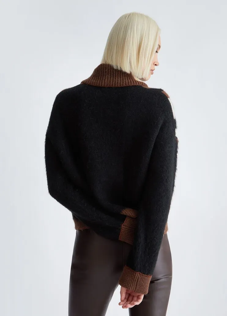 Dolcevita con logo jacquard liu jo