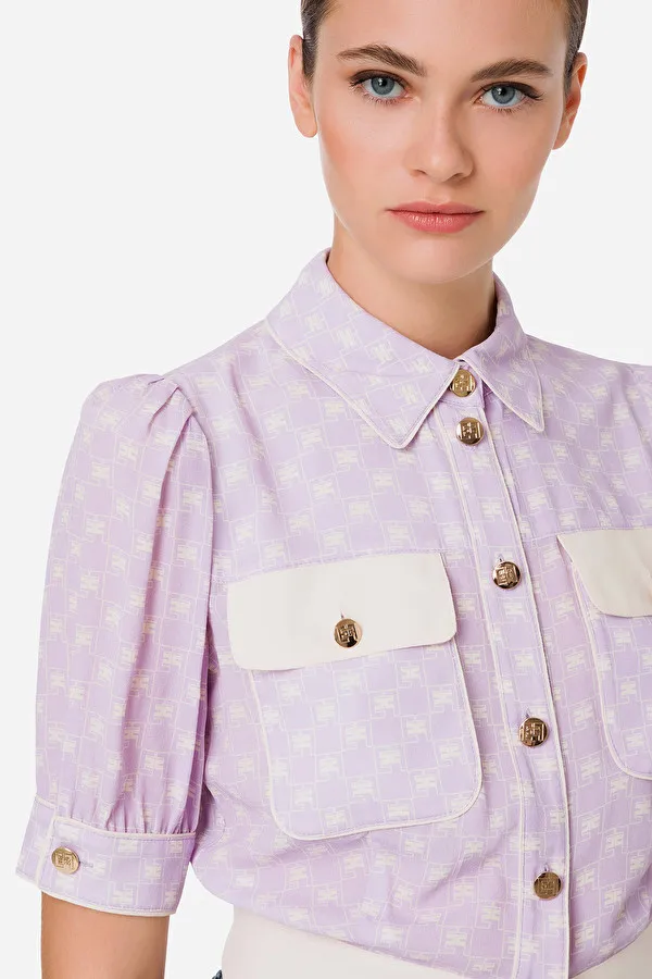 ELISABETTA FRANCHI Camicia crop