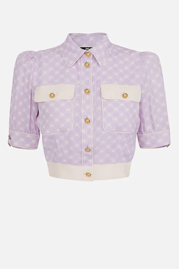 ELISABETTA FRANCHI Camicia crop