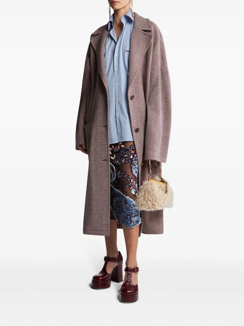   Etro  Cappotto spina di pesce  