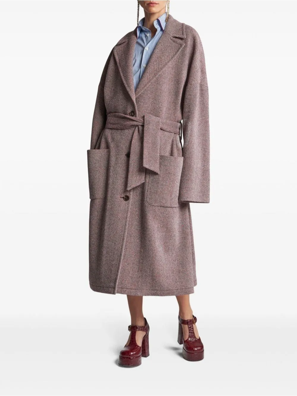   Etro  Cappotto spina di pesce  