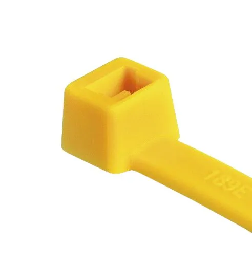 Fascette fermacavi HellermannTyton T50L in Poliammide 6.6 (PA66), 390mm x 4,6 mm, col. Giallo