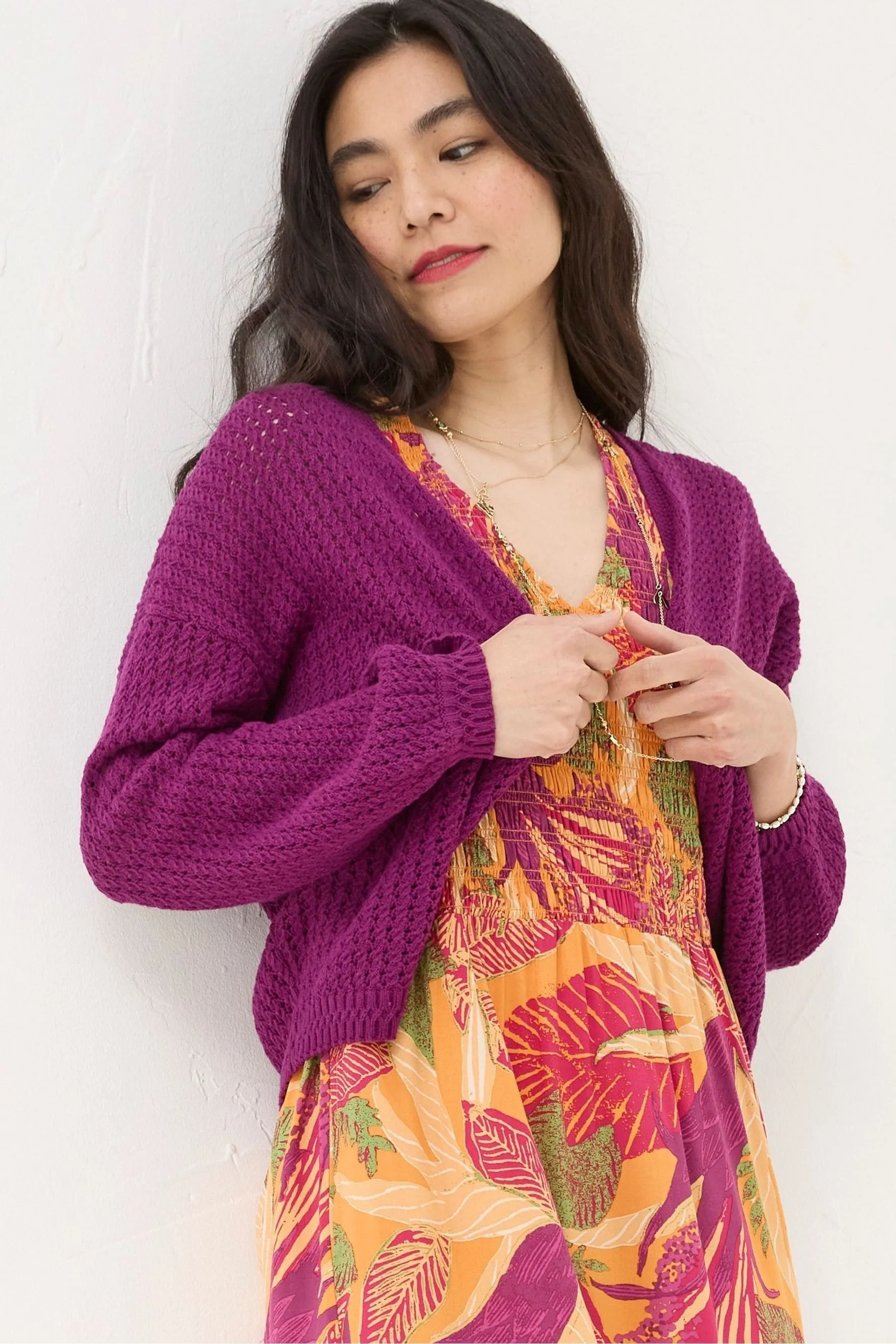 FatFace - Cardigan traforato