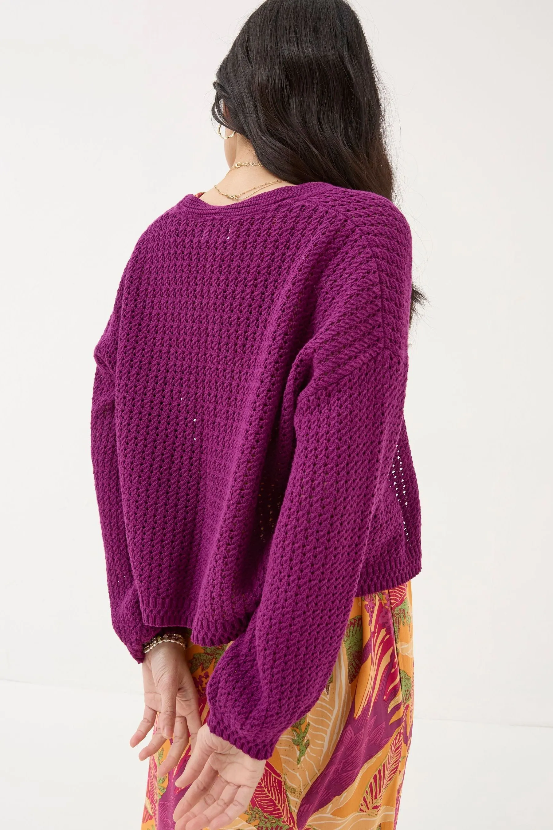 FatFace - Cardigan traforato