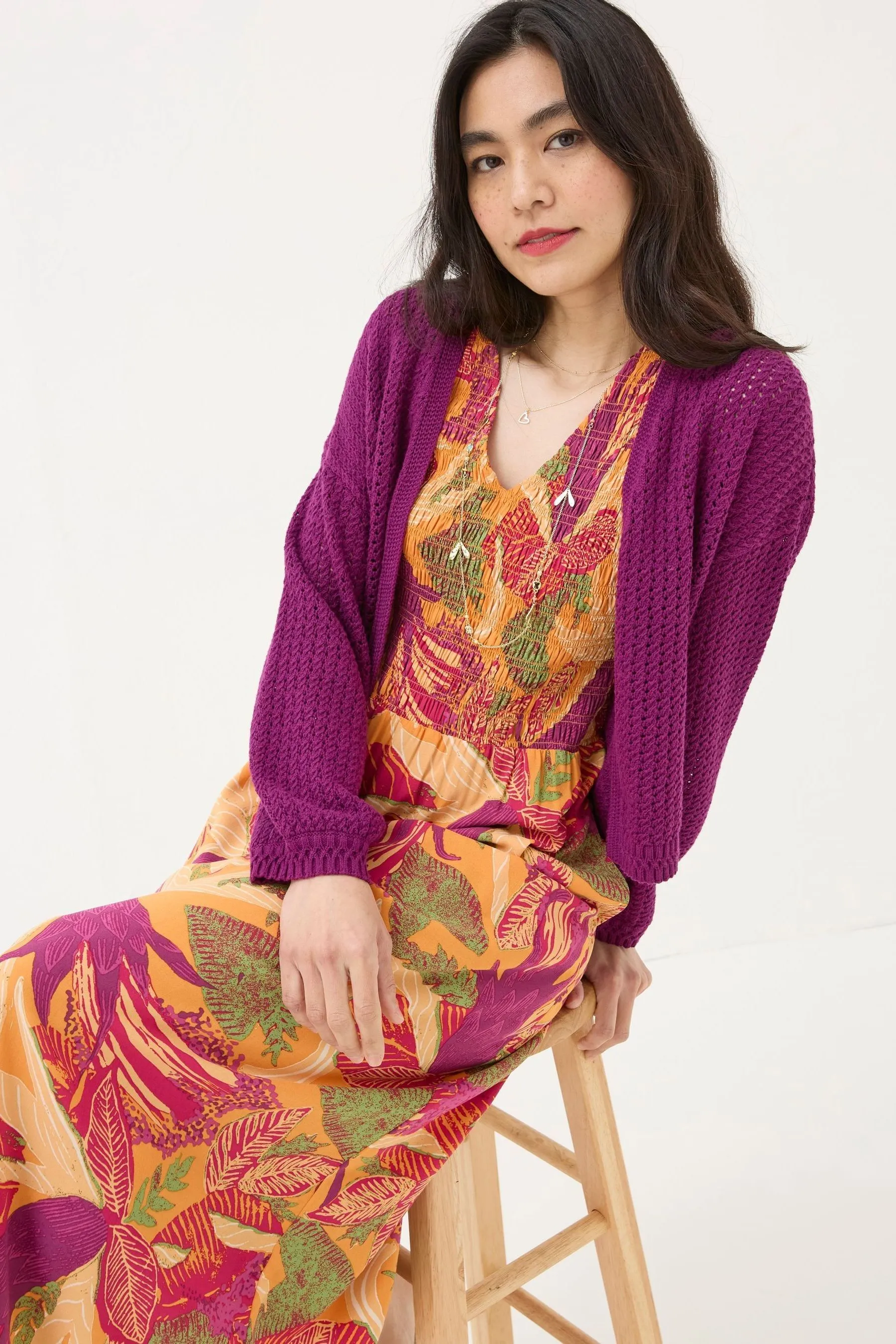 FatFace - Cardigan traforato