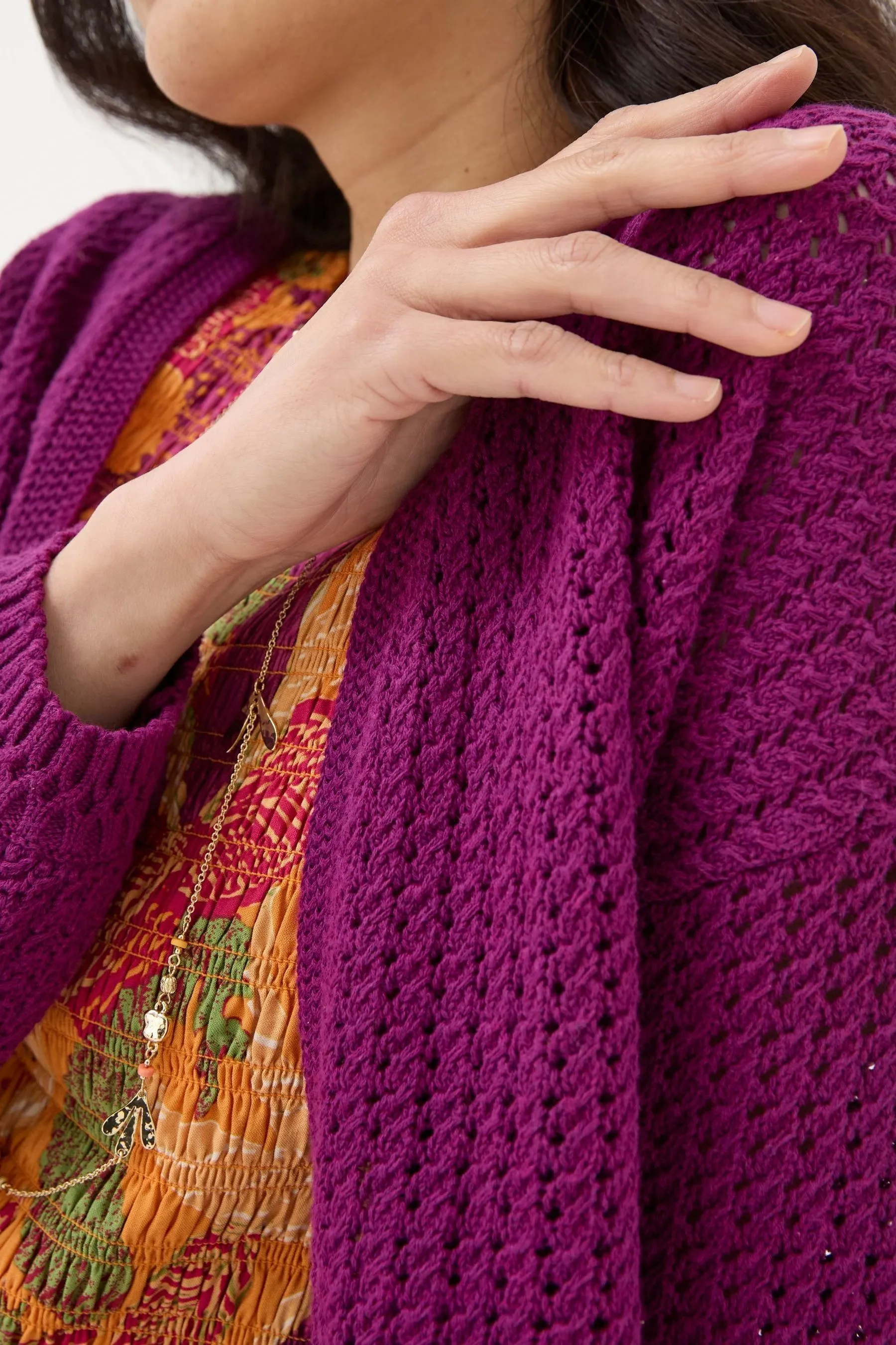 FatFace - Cardigan traforato