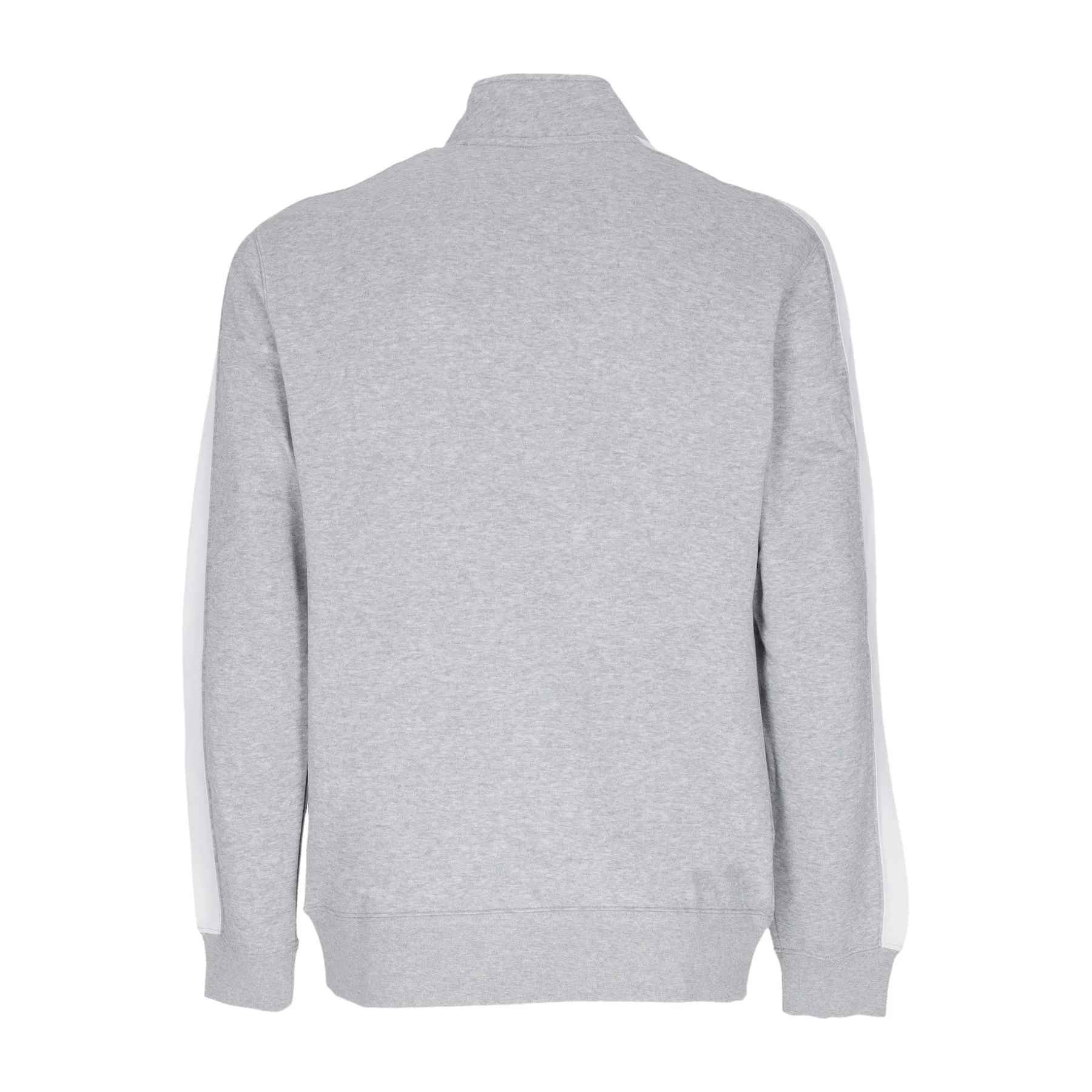 Felpa Collo Alto Uomo Sportswear Club Bb Track Jacket Dk Grey Heather/white