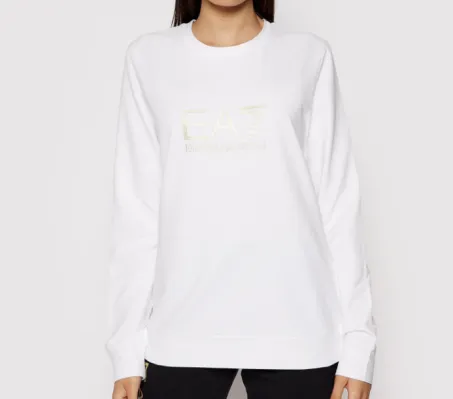 Felpa EA7 Emporio Armani 8NTM35 0101 Bianco