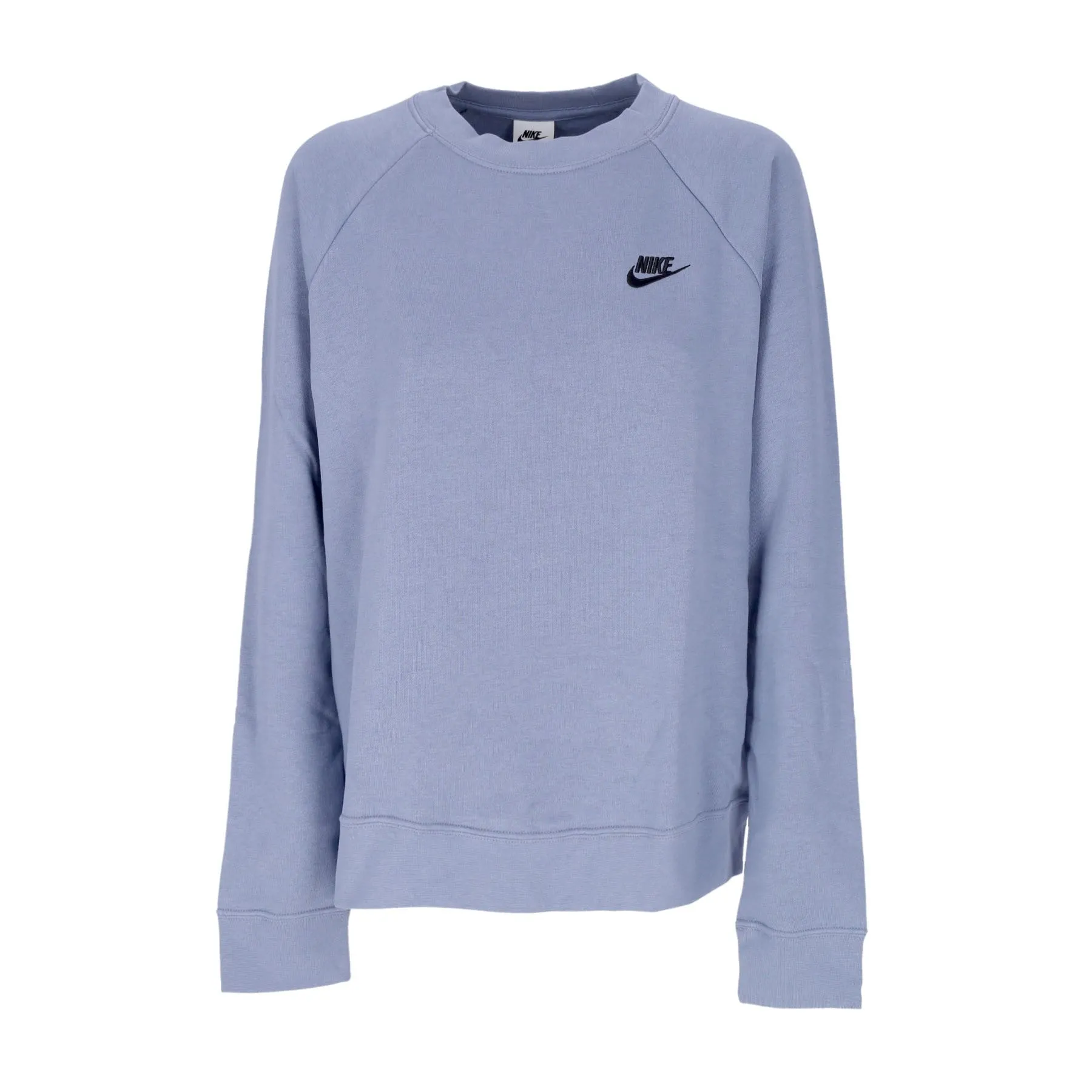 Felpa Girocollo Donna Sportswear Essentials Fleece Crewneck Ashen Slate/black