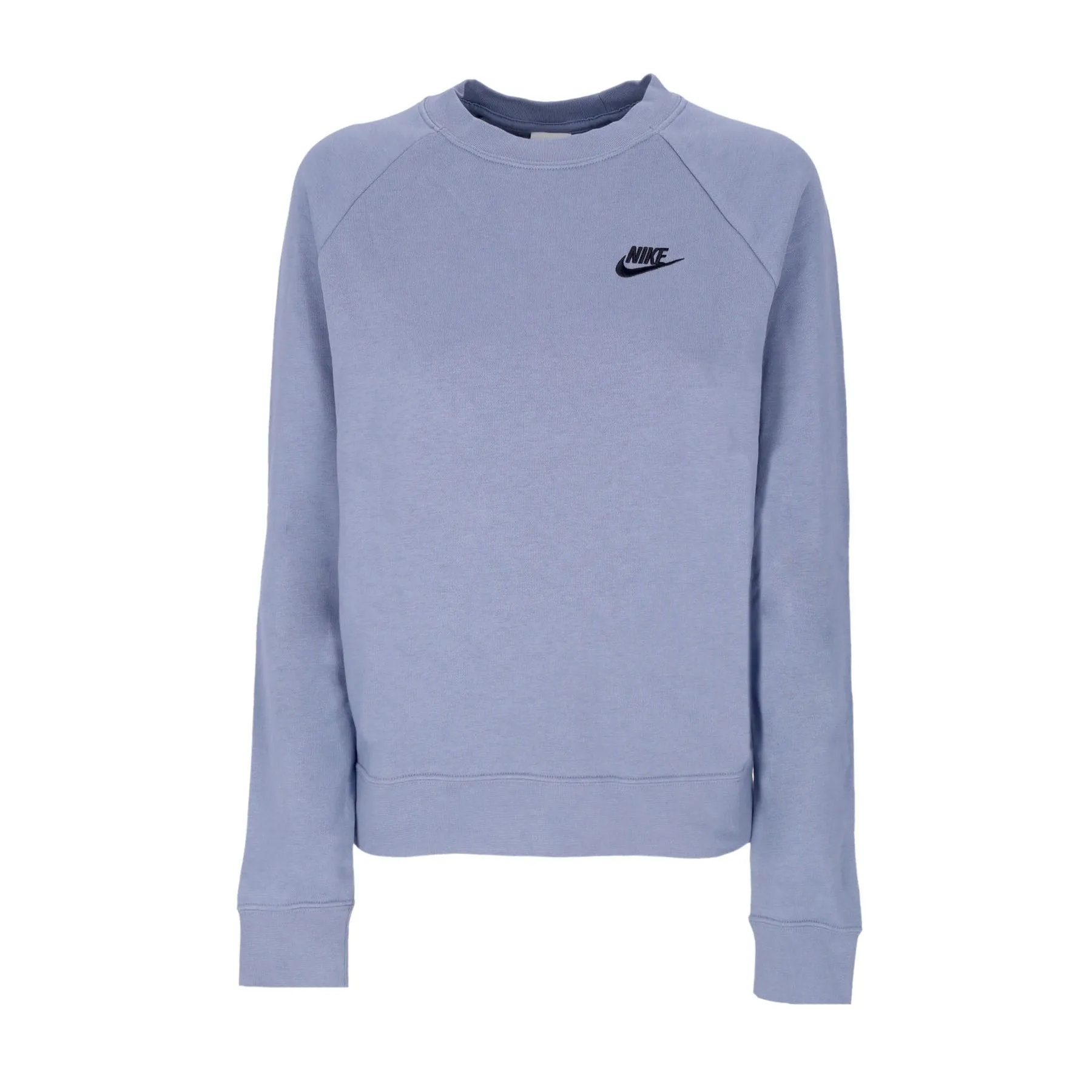 Felpa Girocollo Donna Sportswear Essentials Fleece Crewneck Ashen Slate/black