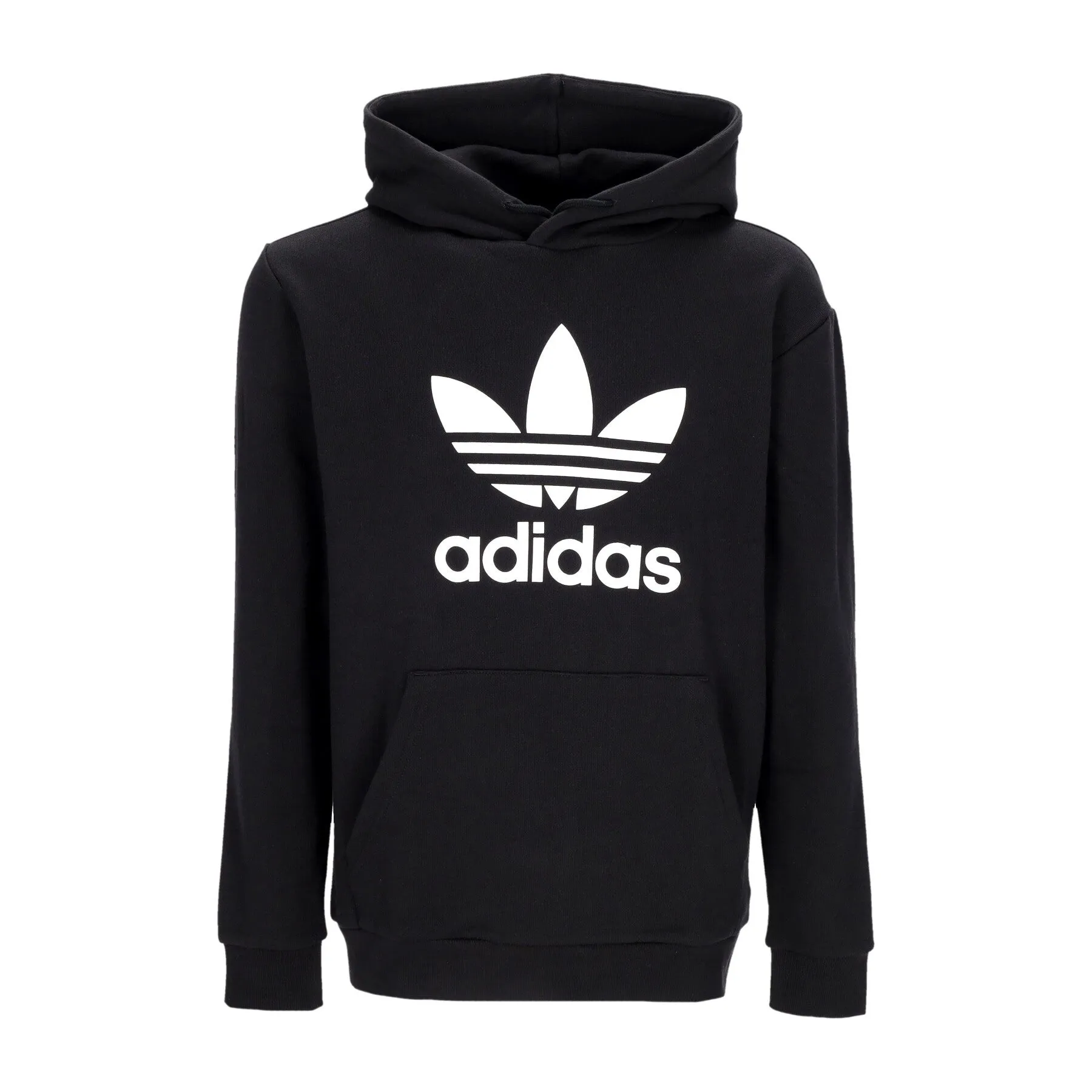 Felpa Leggera Cappuccio Uomo Adicolor Classics Trefoil Hoodie Black
