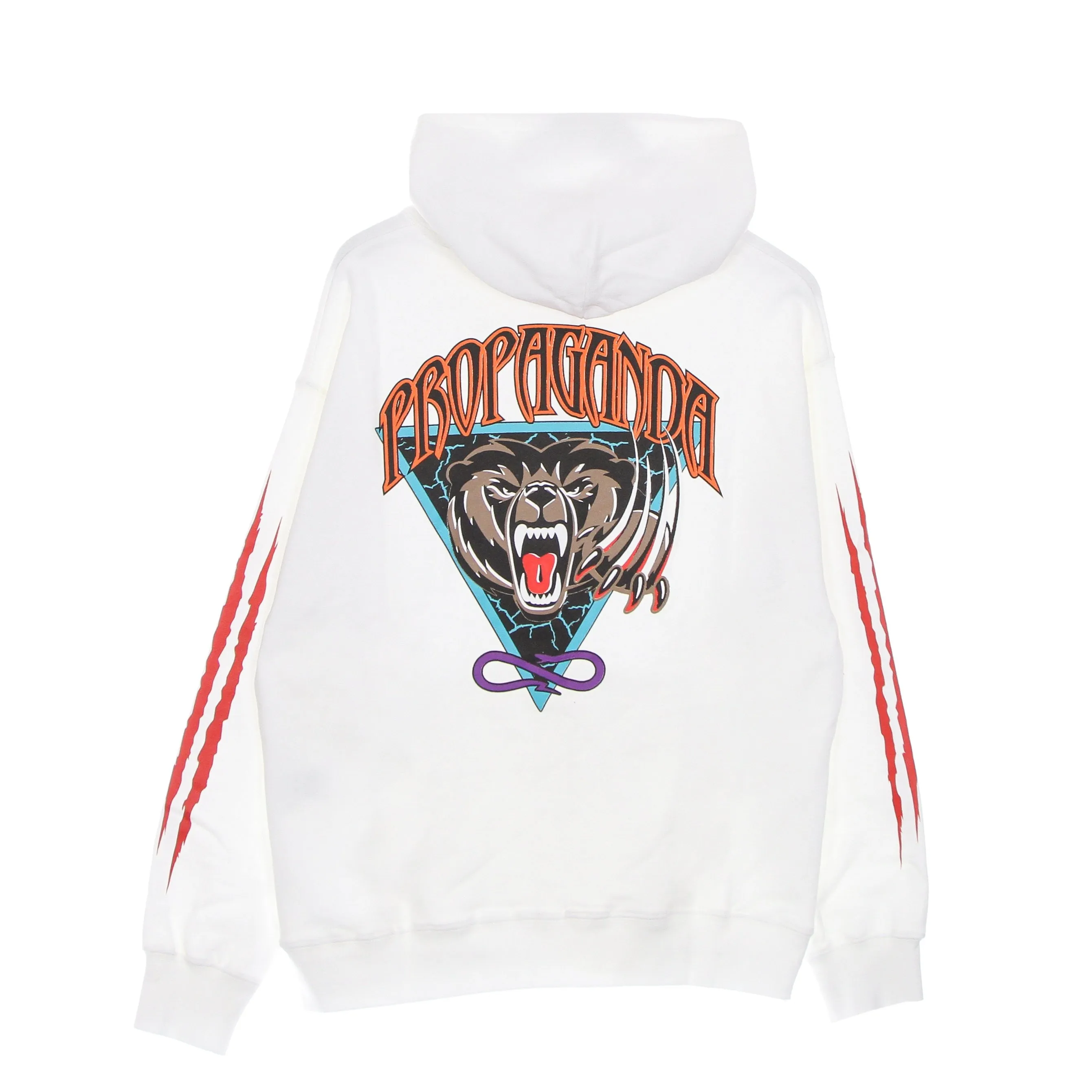 Felpa Leggera Cappuccio Uomo Grizzly Hoodie Natural