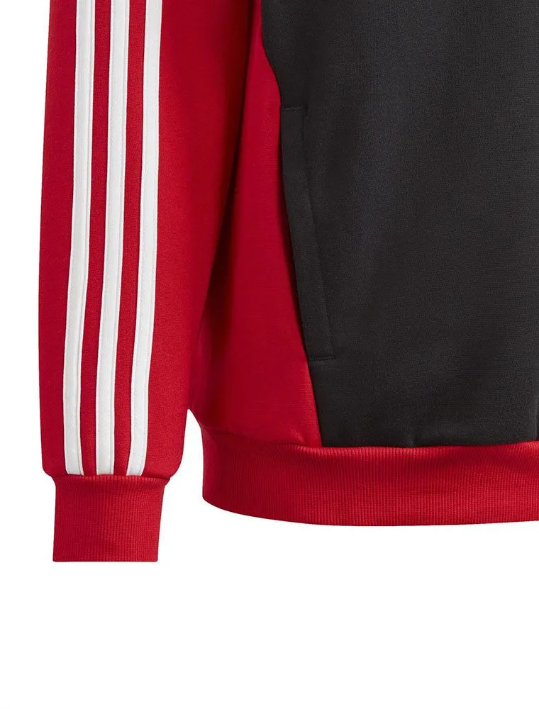Felpa Sportiva Adidas - Rosso Nero