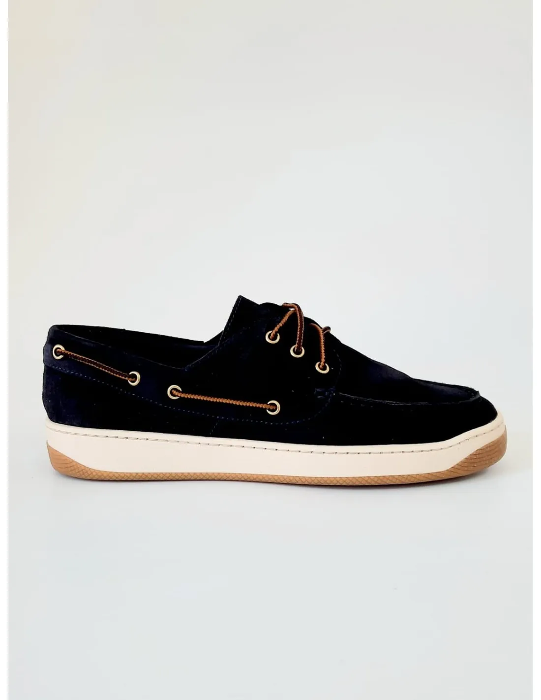 Frau scarpa da barca blu  