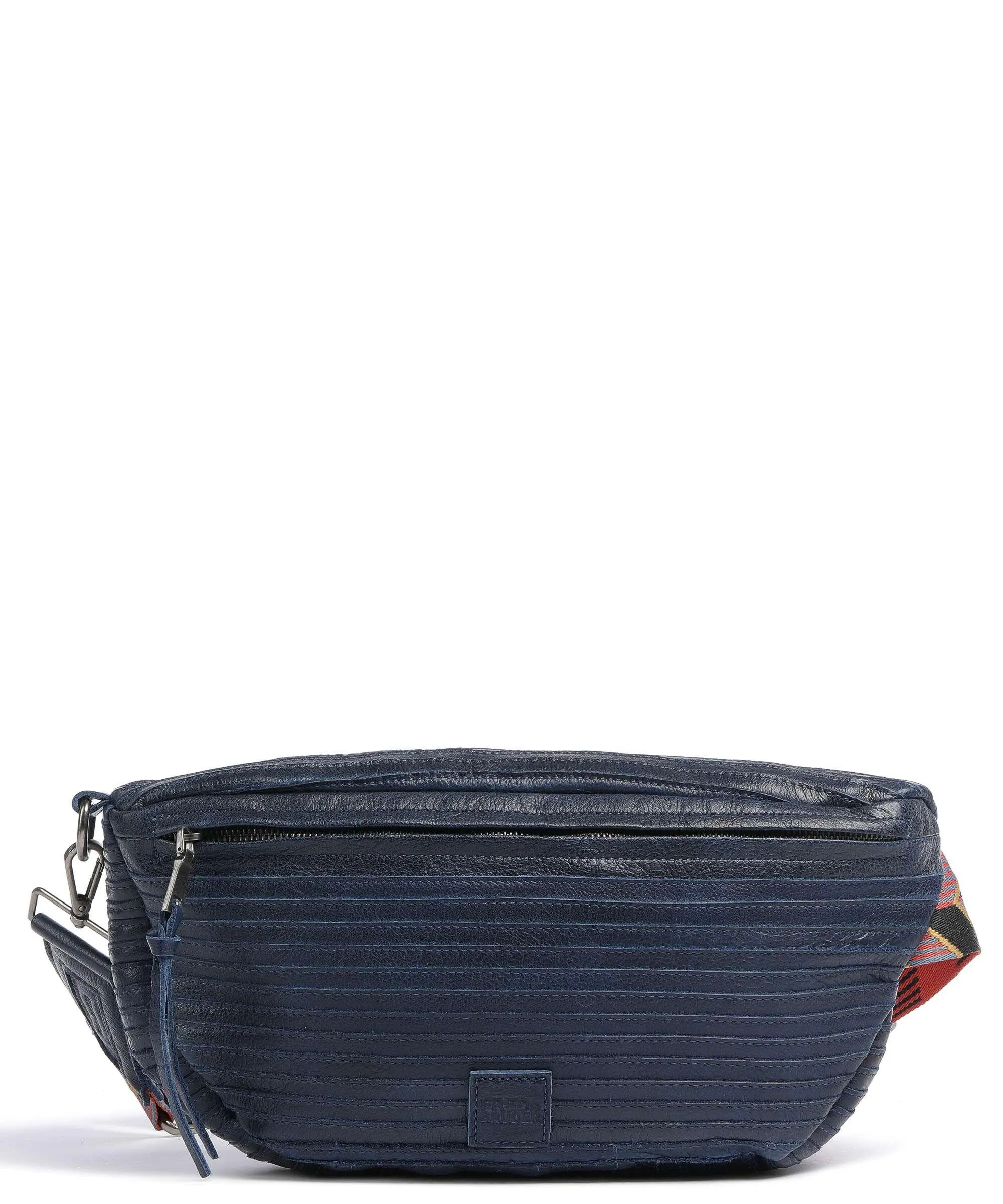  FredsBruder Enna Borsa sling pelle granulata blu scuro  