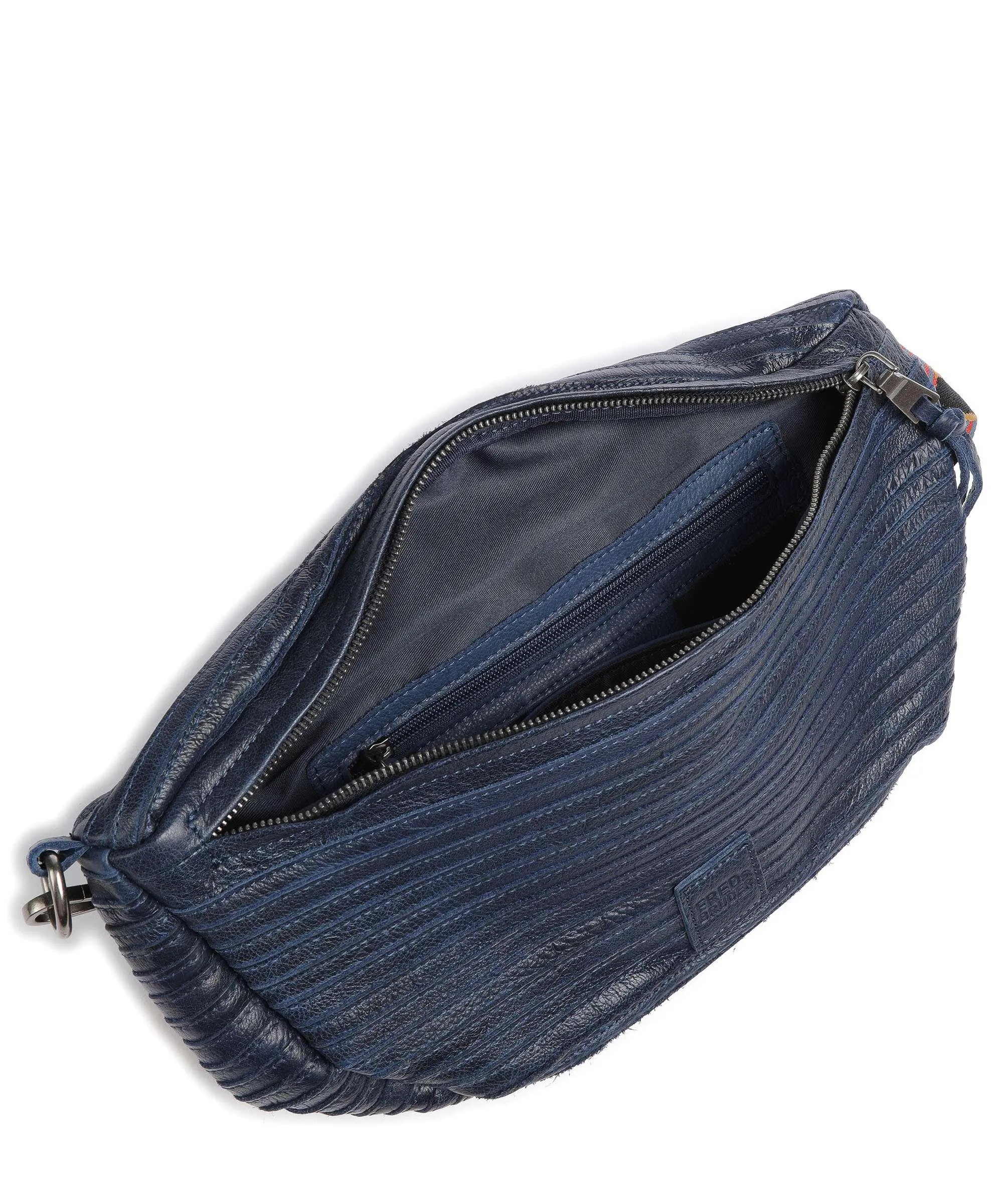  FredsBruder Enna Borsa sling pelle granulata blu scuro  