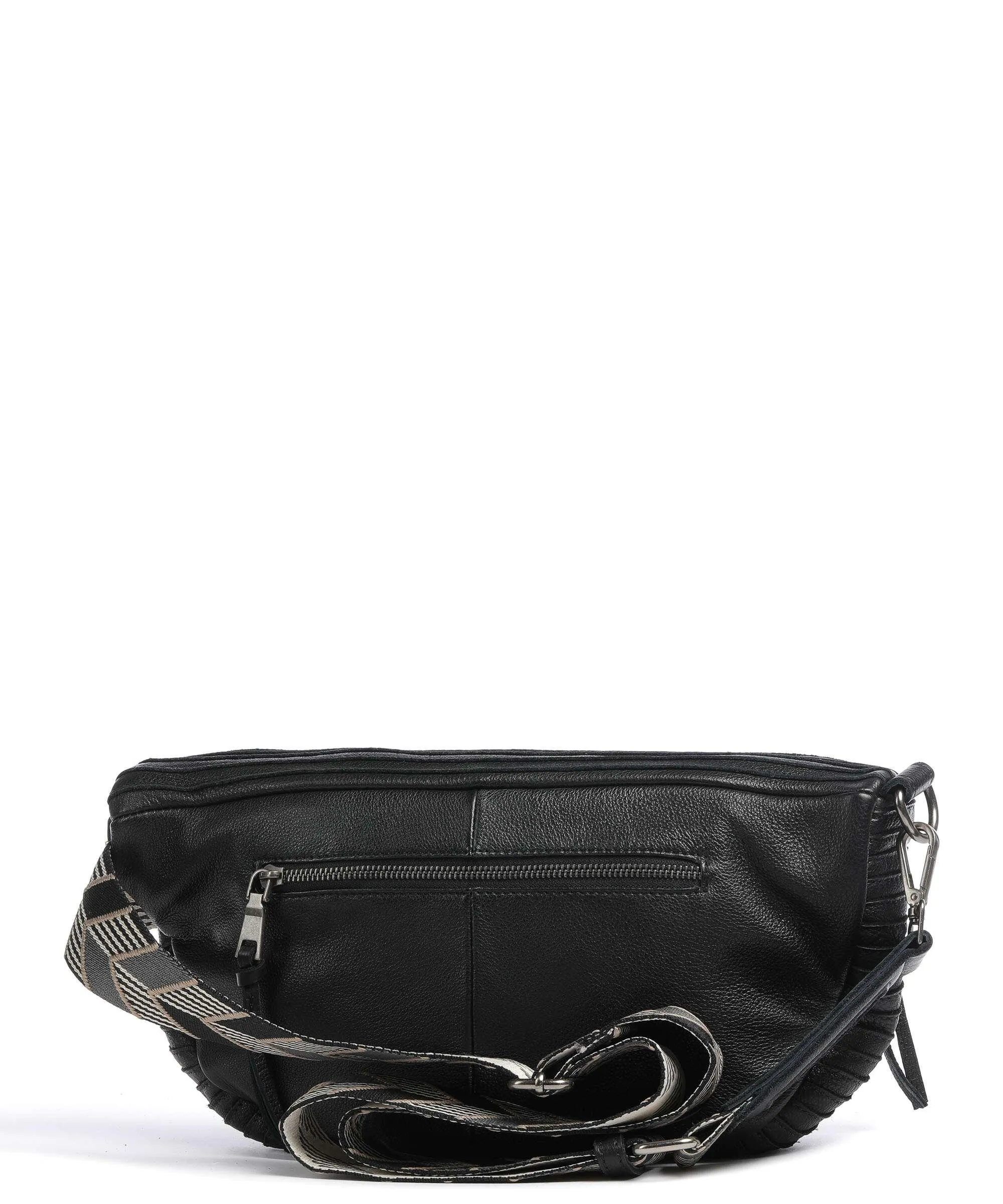  FredsBruder Enna Borsa sling pelle granulata nero  