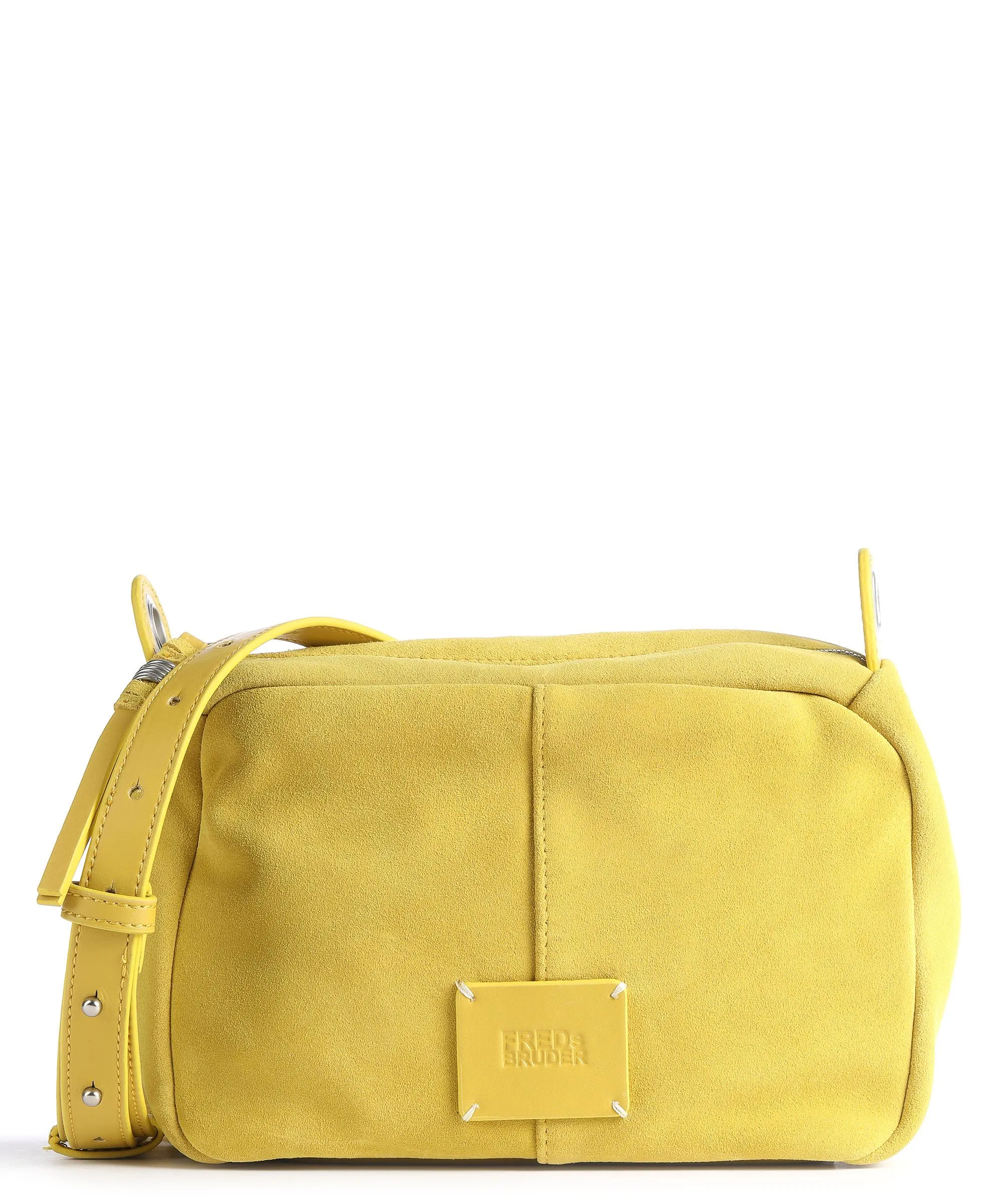  FredsBruder Lucin Box Borsa a tracolla pelle ruvida, pelle liscia giallo  