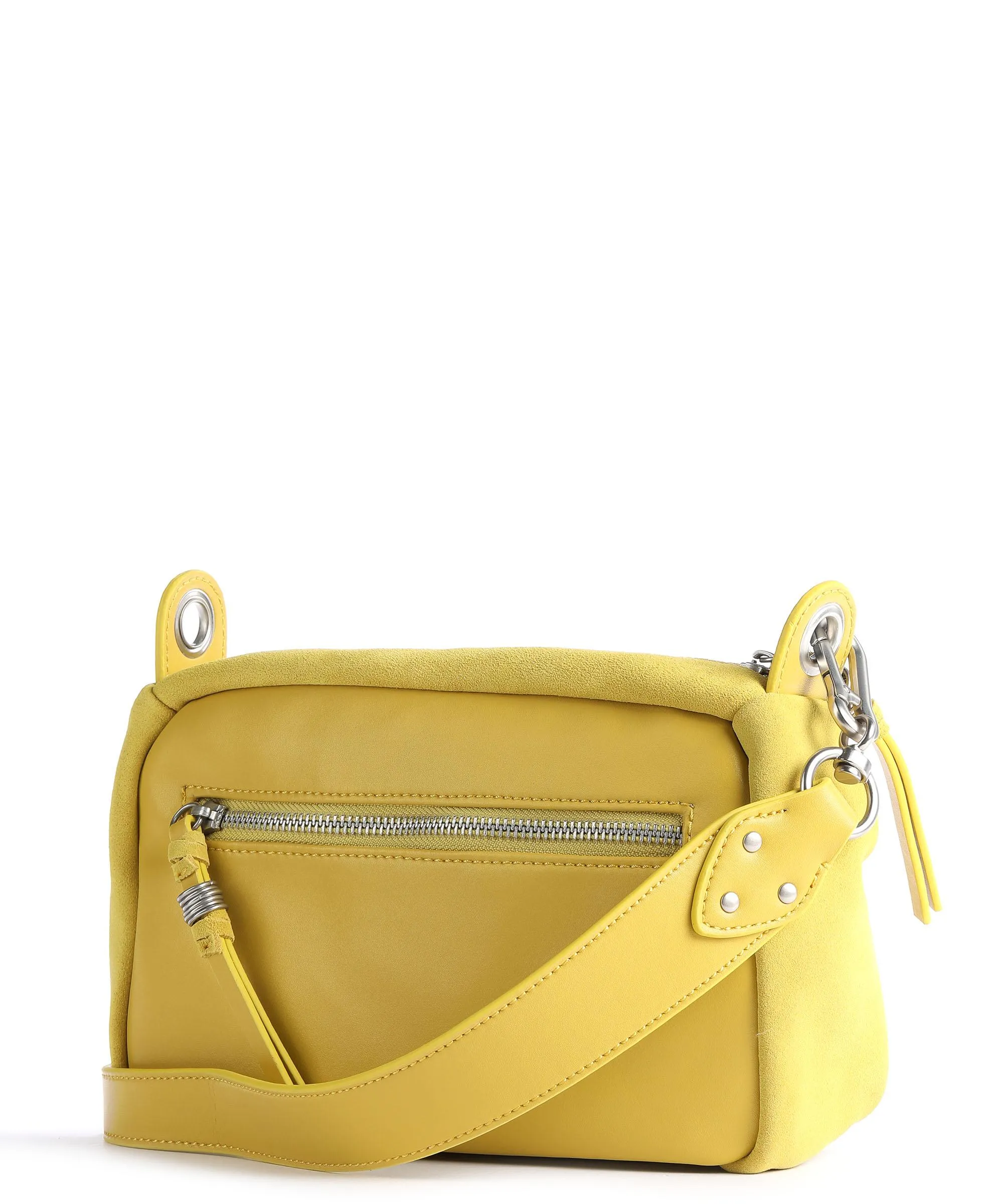  FredsBruder Lucin Box Borsa a tracolla pelle ruvida, pelle liscia giallo  