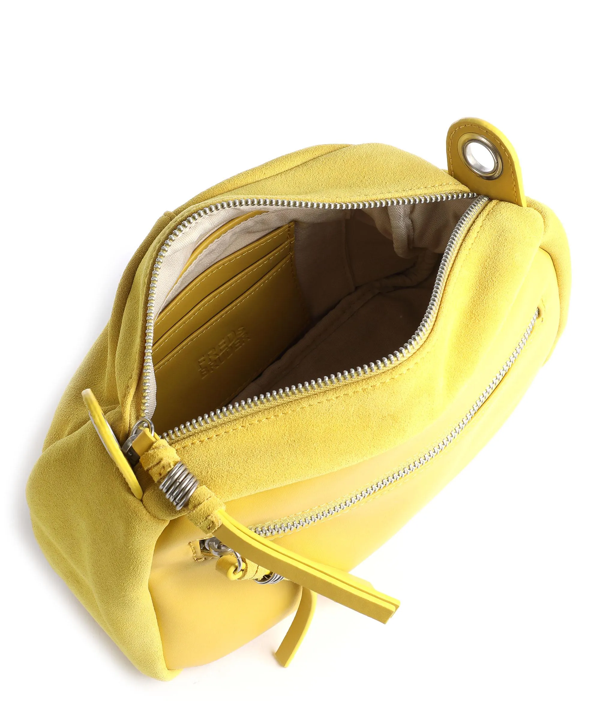  FredsBruder Lucin Box Borsa a tracolla pelle ruvida, pelle liscia giallo  