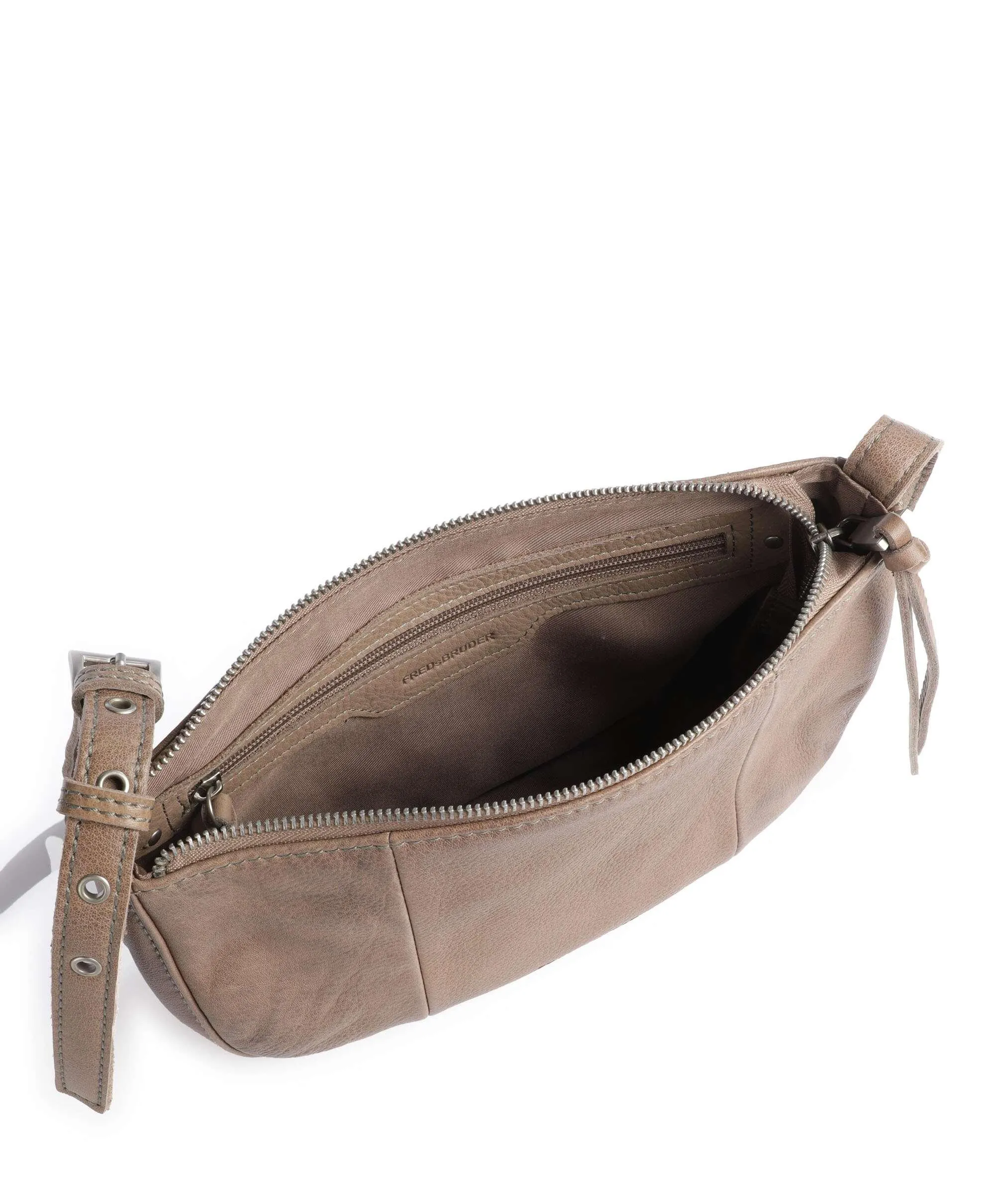  FredsBruder Mia Borsa a tracolla pelle granulata taupe  