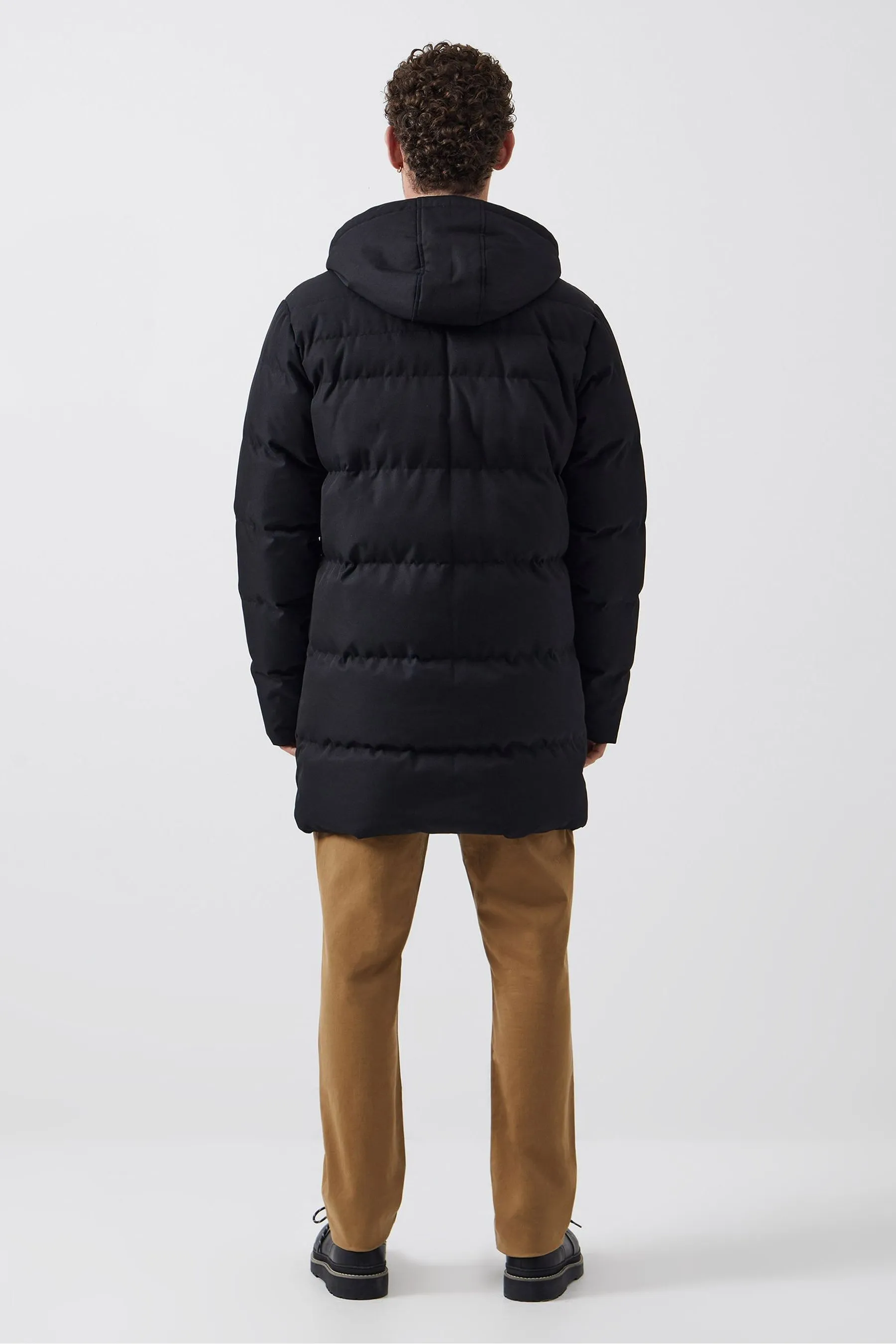 French Connection - Parka lungo con colletto interno