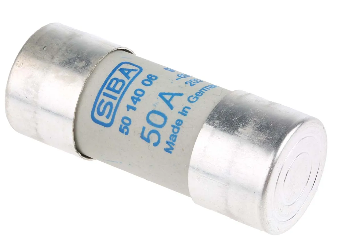 Fusibile a cartuccia SIBA URZ, 50A, Ø 22 x 58mm, 700V