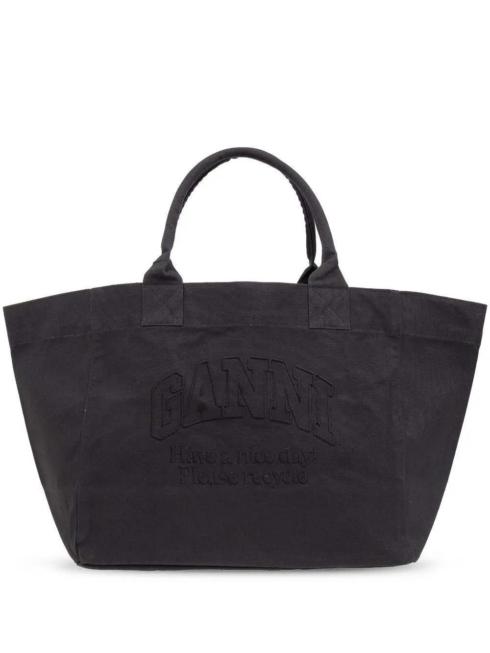 Ganni Borsa Blu Donna Tote Logo