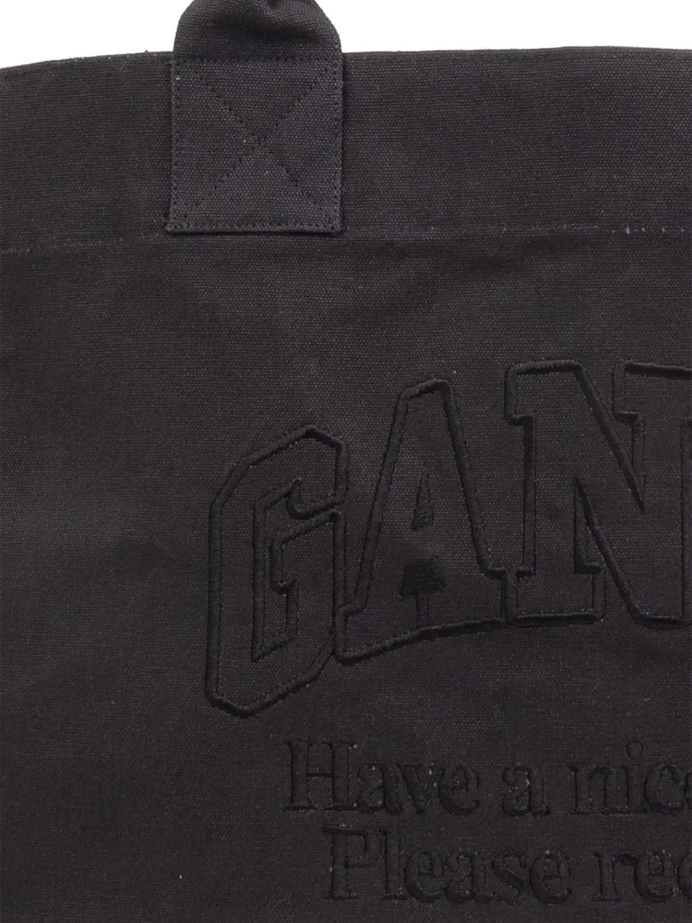 Ganni Borsa Blu Donna Tote Logo