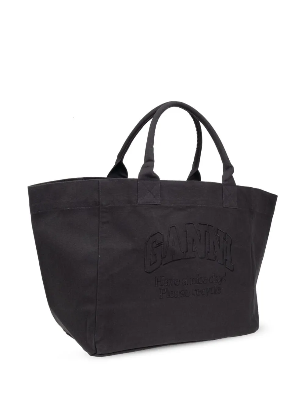 Ganni Borsa Blu Donna Tote Logo