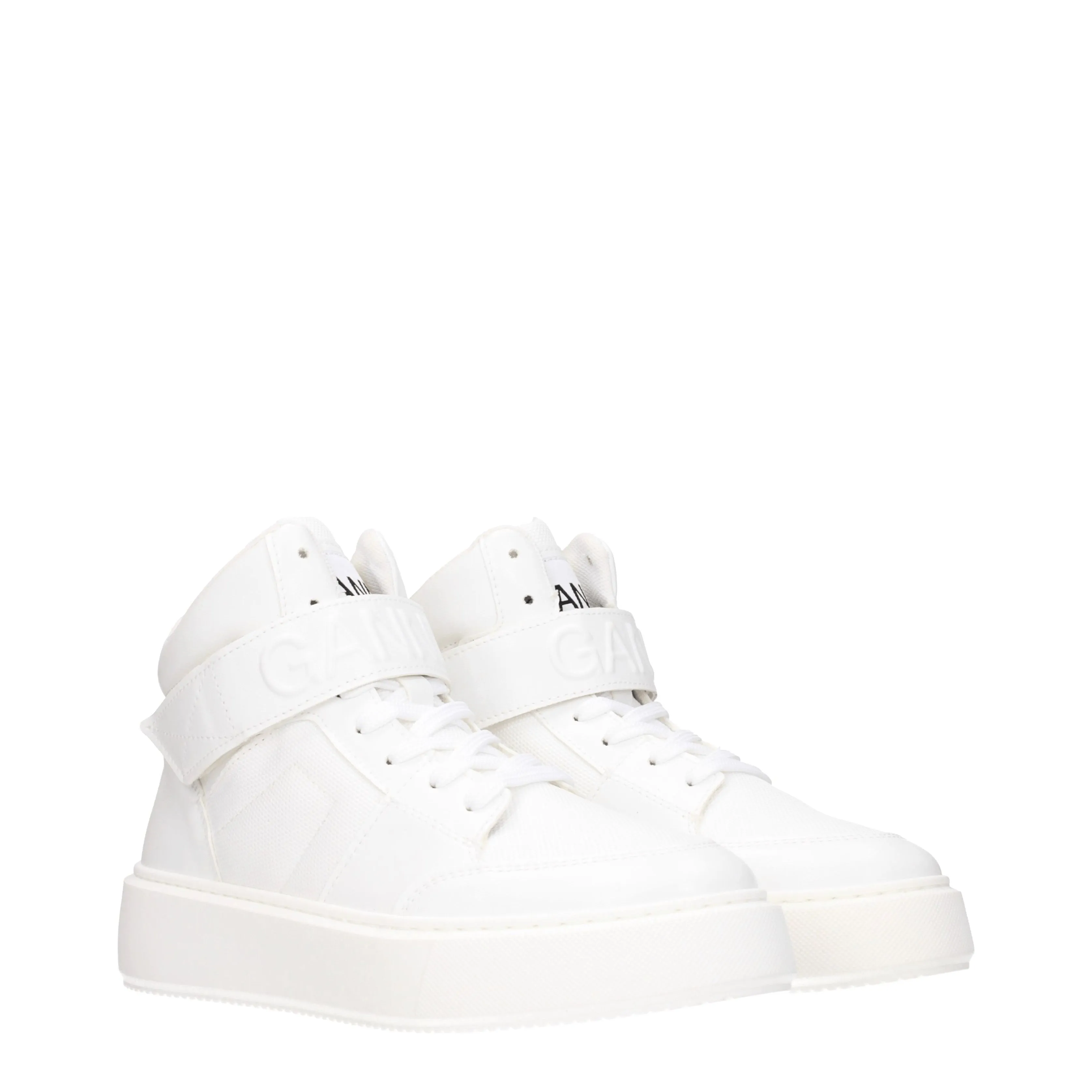 Ganni Sneakers Donna Pelle Bianco