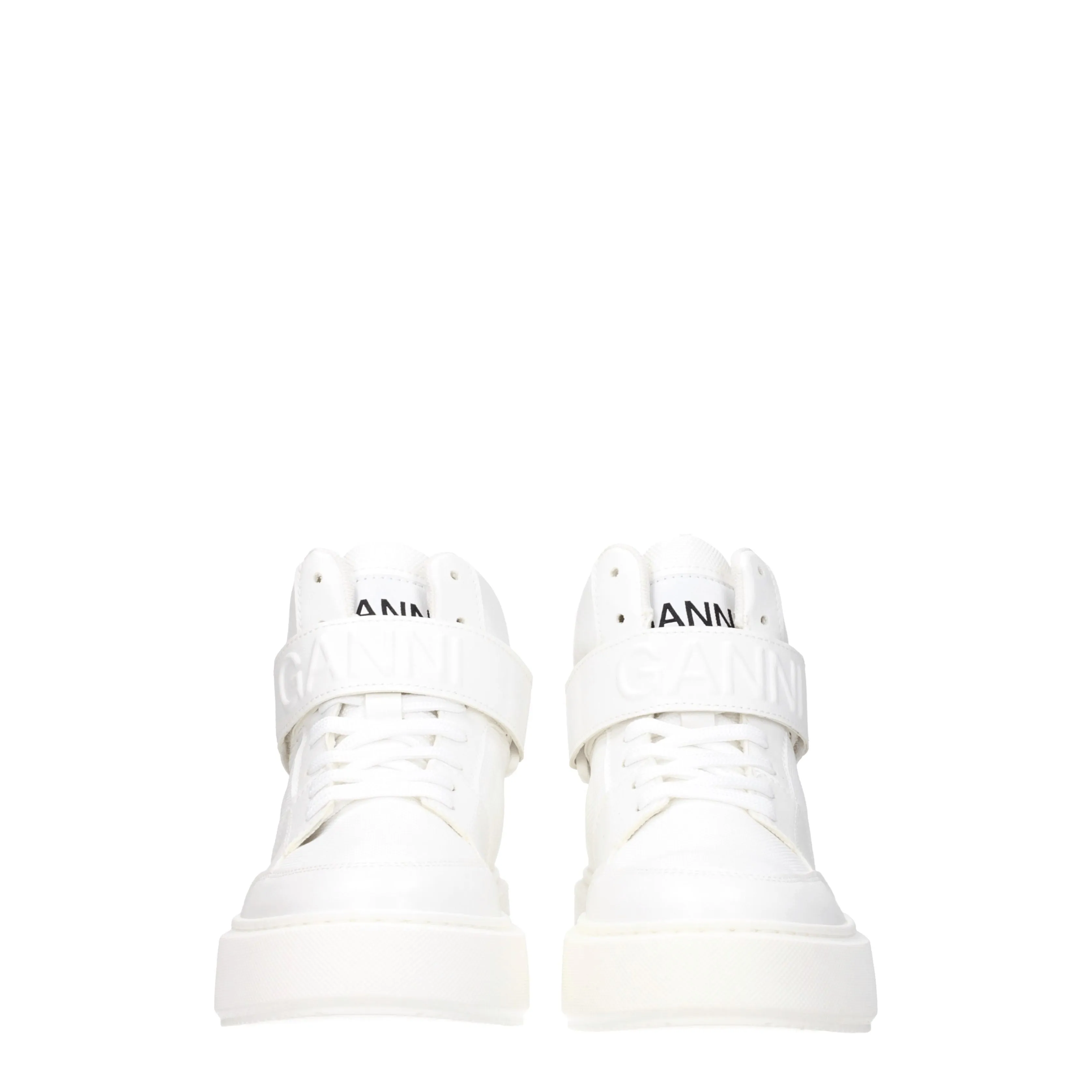 Ganni Sneakers Donna Pelle Bianco