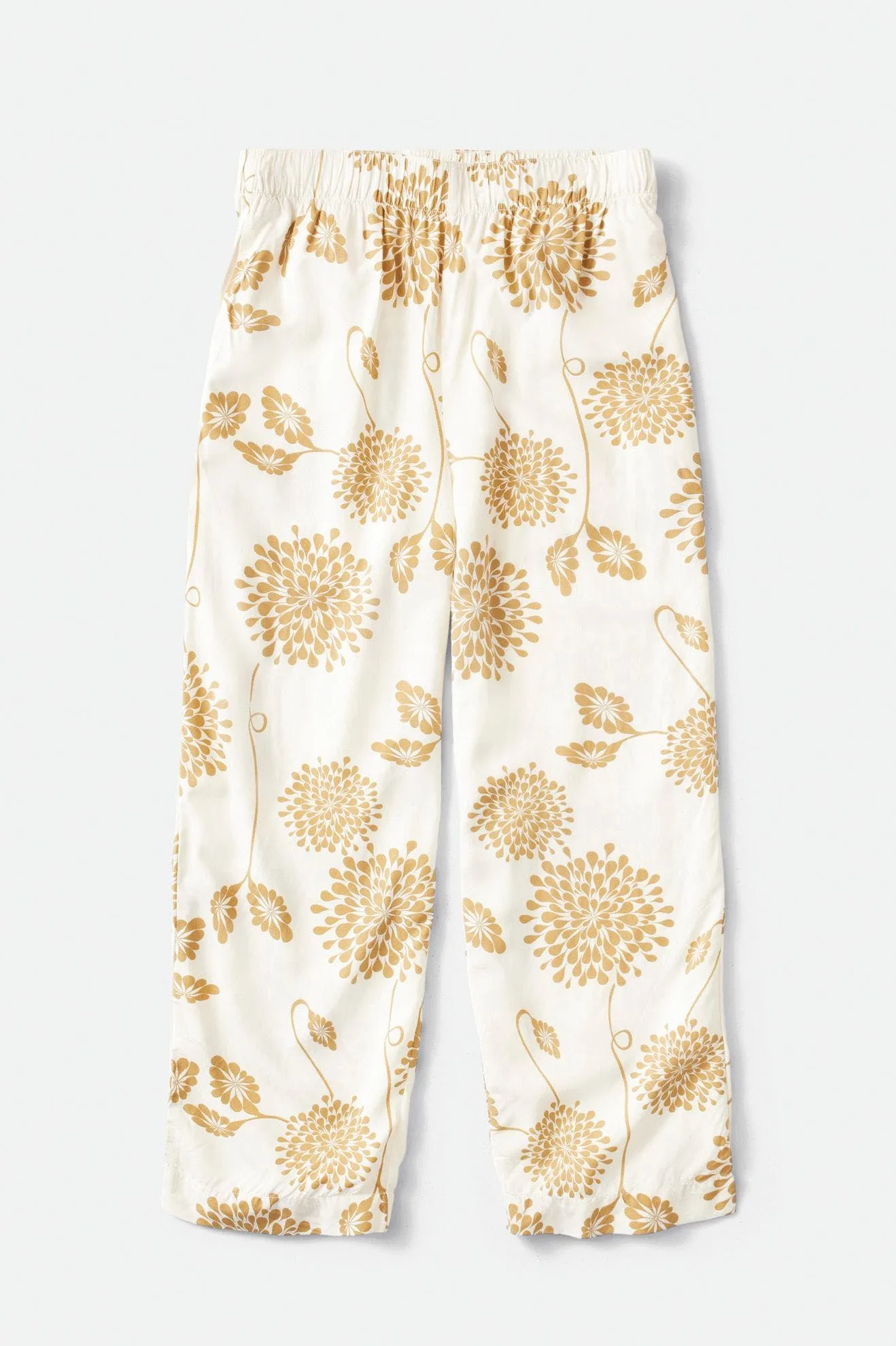 GARDEN FLORAL CROP PANT - DOVE