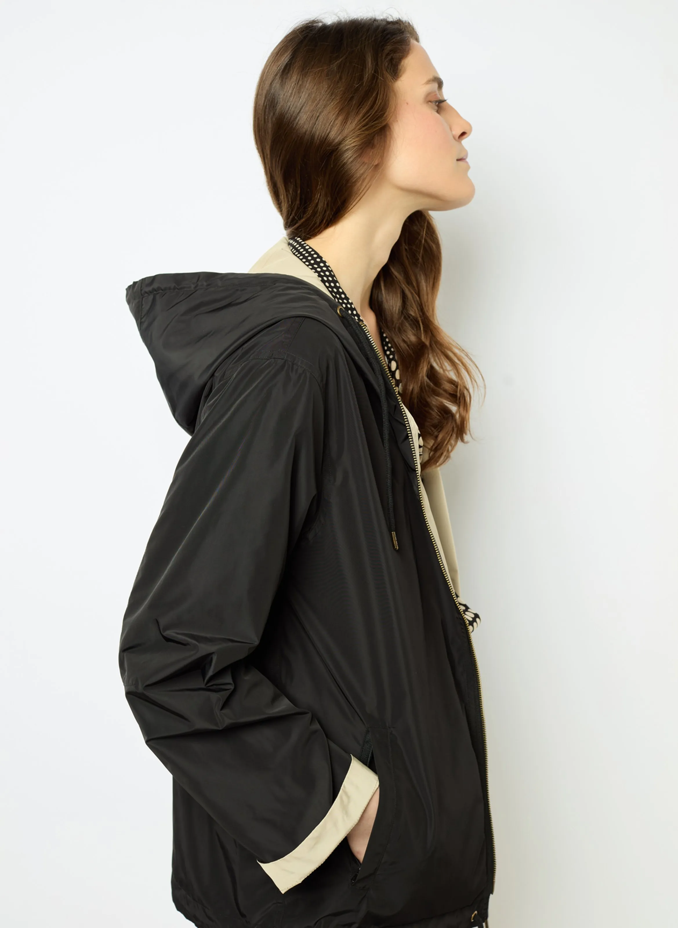  GERARD DAREL   TIPHAINE - Parka corta reversibile con cappuccio | Nero