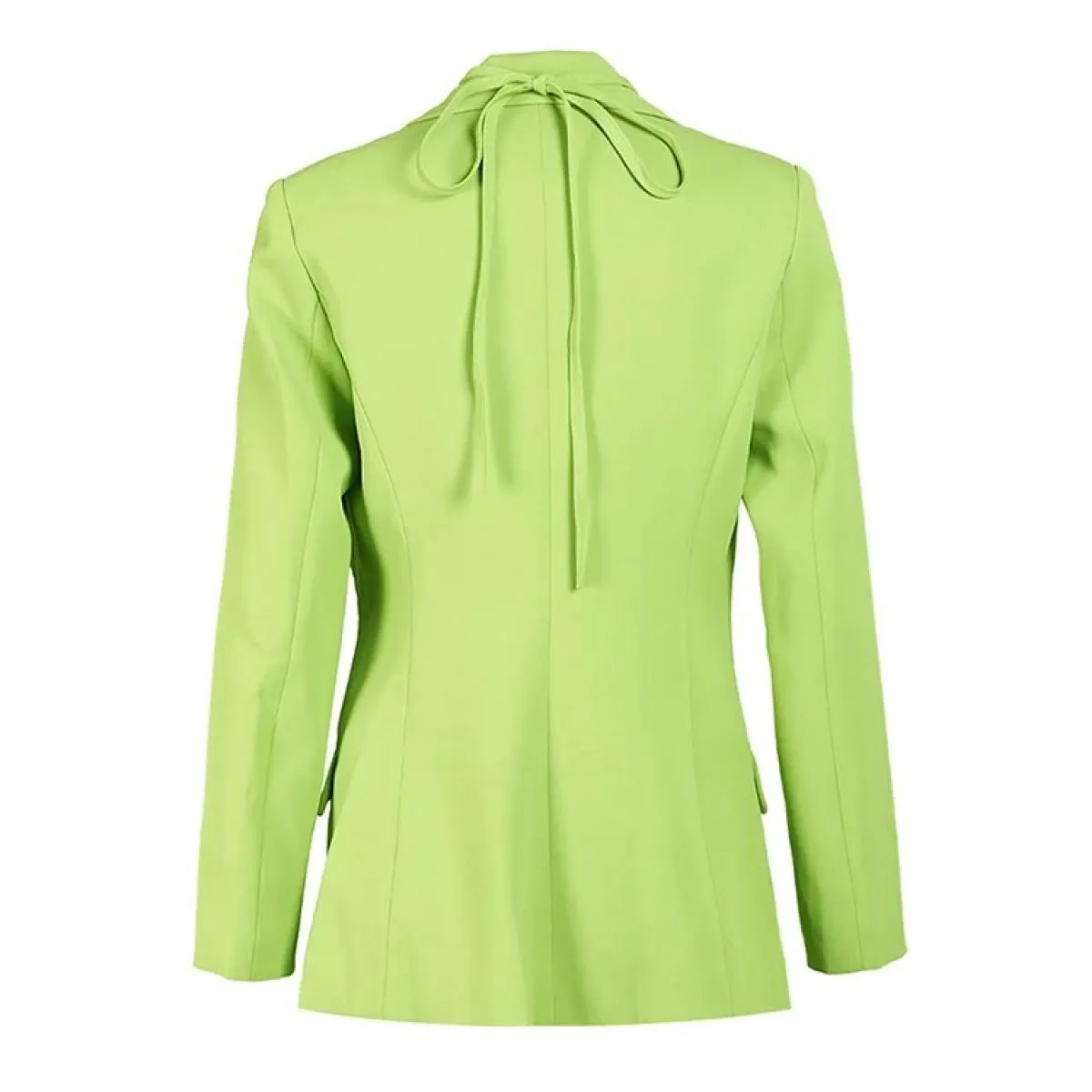 Giacca blazer di design più recente di High Street 2022 Giacca da donna svasata irregolare con lacci alla moda