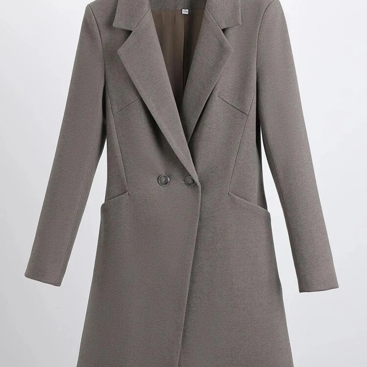 Giacca da lavoro solida femminile da donna con blazer formale da donna marrone blu nero
