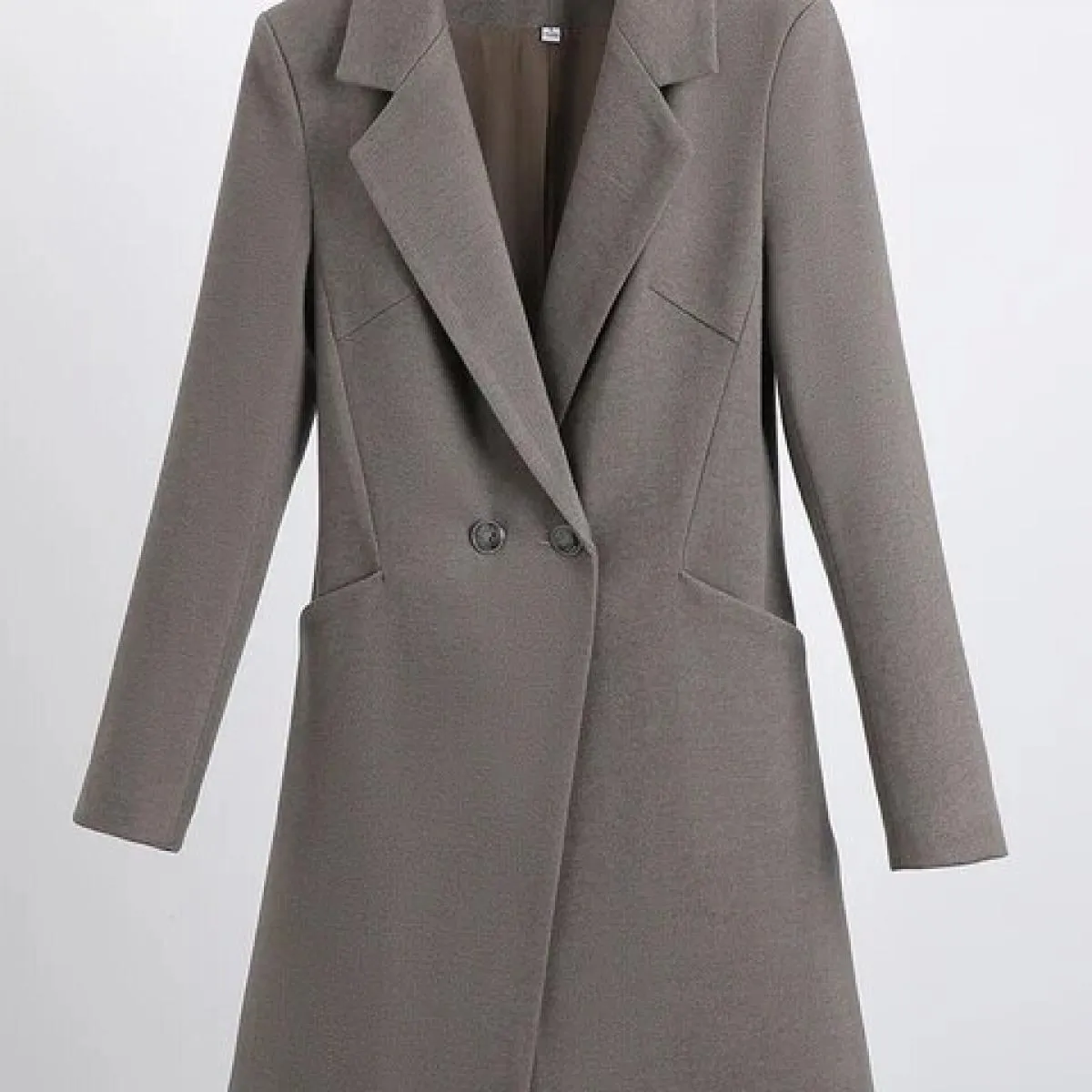 Giacca da lavoro solida femminile da donna con blazer formale da donna marrone blu nero