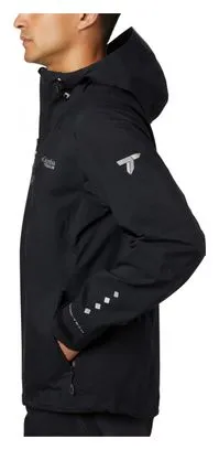 Giacca impermeabile Columbia Titan Pass 2.5L nera Uomo L