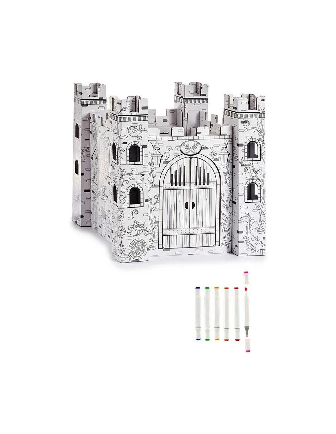 Gioco Fai-da-te Castello Carta 3D (60 x 61,5 x 60 cm)