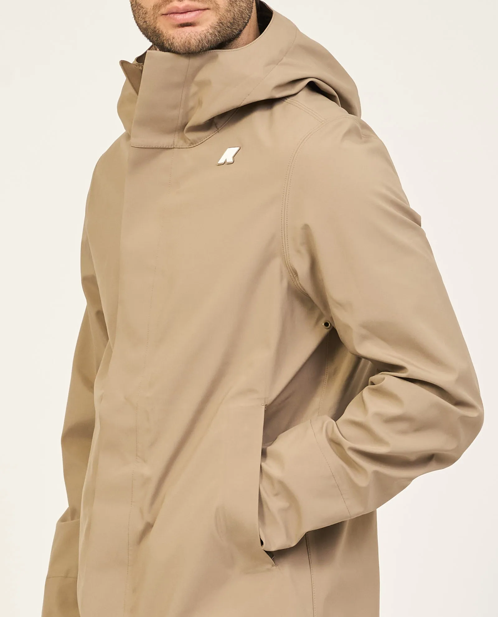Giubbotto parka K-way Tommy con cappuccio e logo