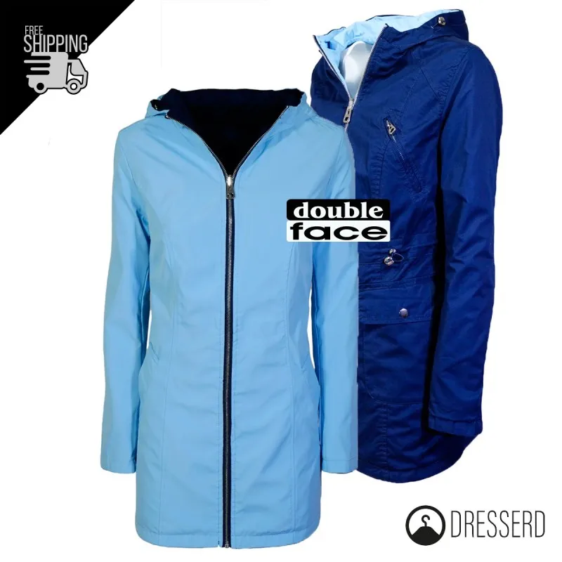 Giubbotto/Parka in cotone leggero, double face