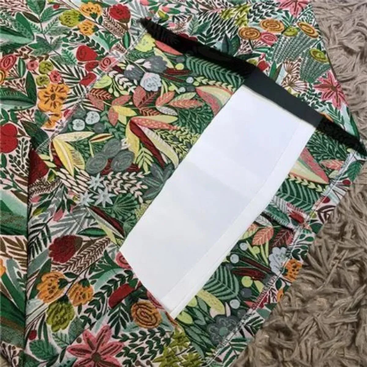 Gonna a vita alta con ricamo floreale jacquard con cuciture primaverili, gonna a media lunghezza, stile gonna elegante, a vita a