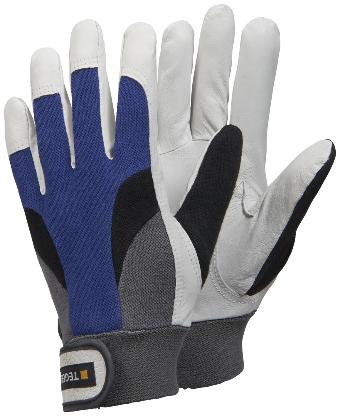 Guanti da lavoro Tegera TEGERA, Tg. 9, in Cuoio, col. Nero, Blu, Grigio, Bianco