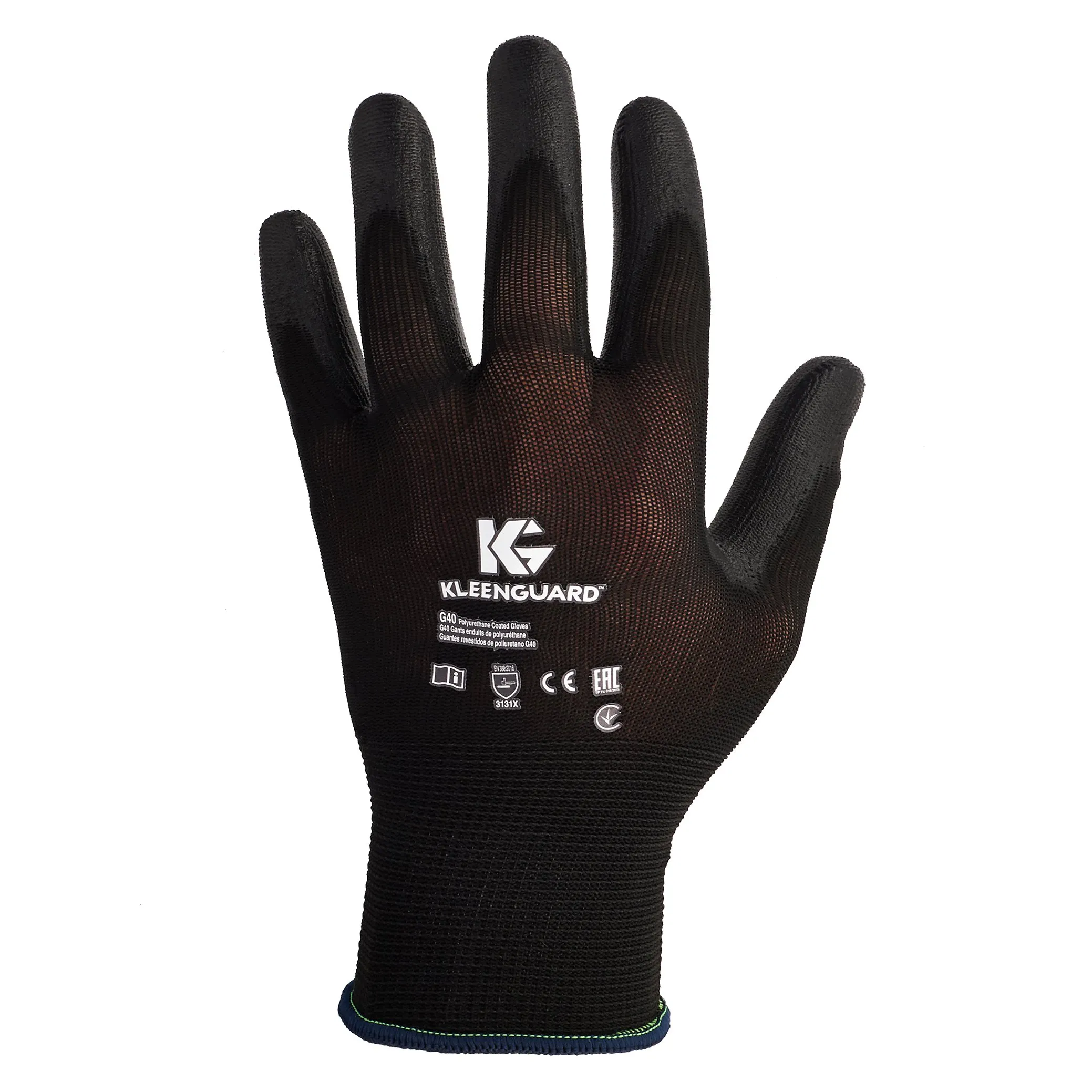 Guanti Kimberly Clark G40, Tg. 10, in Nylon, col. Nero