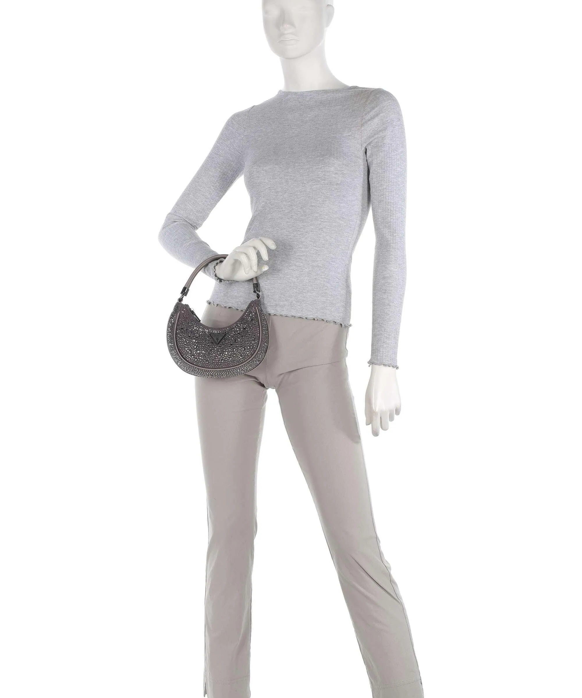  Guess Zalina Borsa a mano poliestere platino  