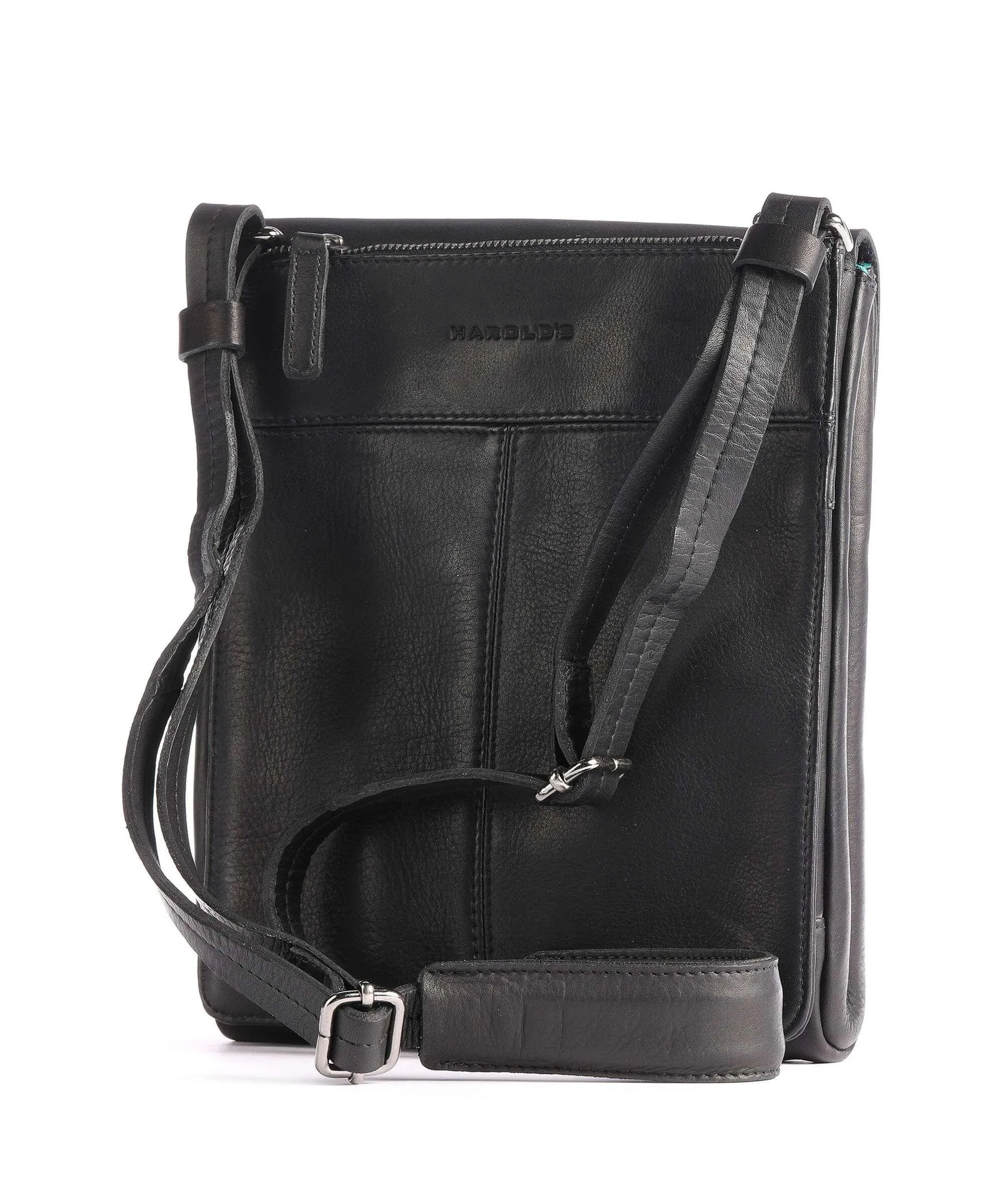  Harold's Campo Borsa a tracolla pelle bovina nero  