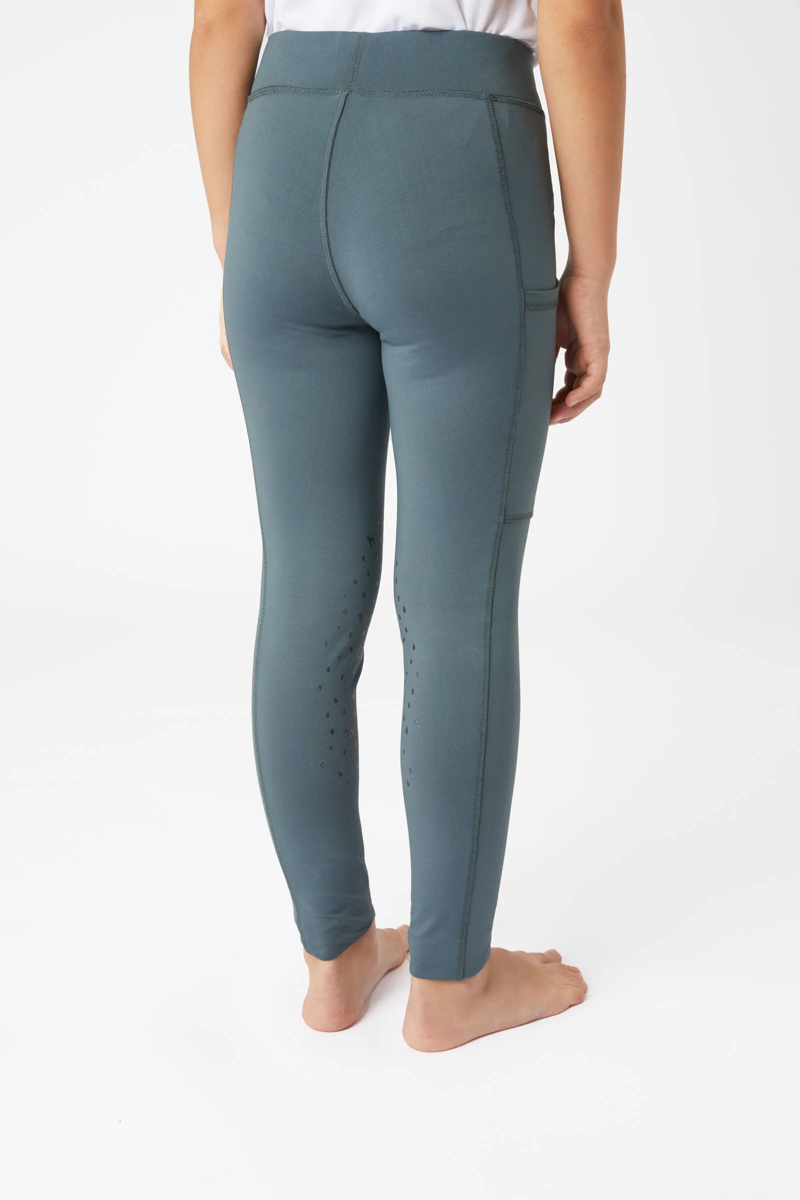 Horze Valeria Leggins da equitazione con grip al ginocchio da bambina