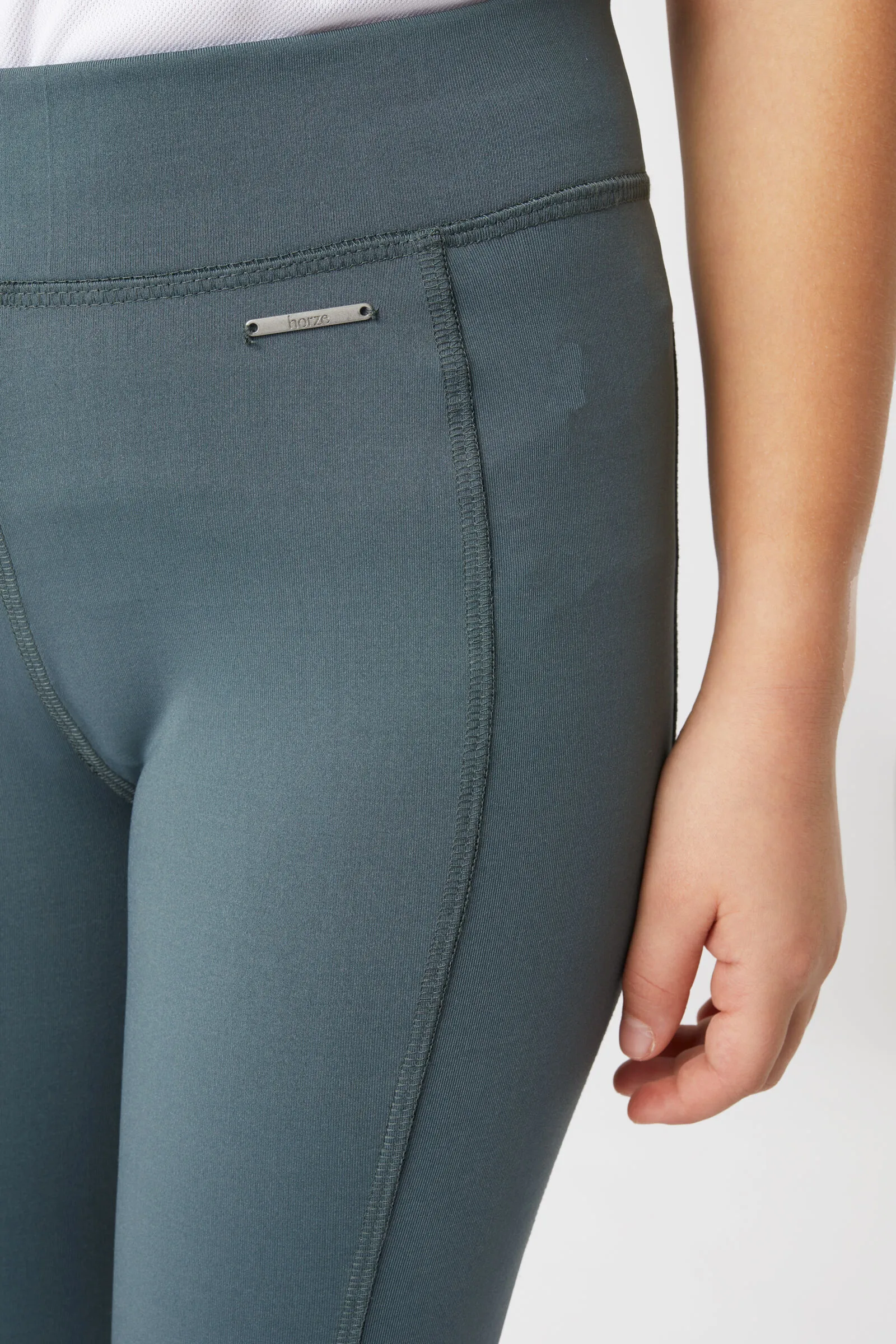 Horze Valeria Leggins da equitazione con grip al ginocchio da bambina