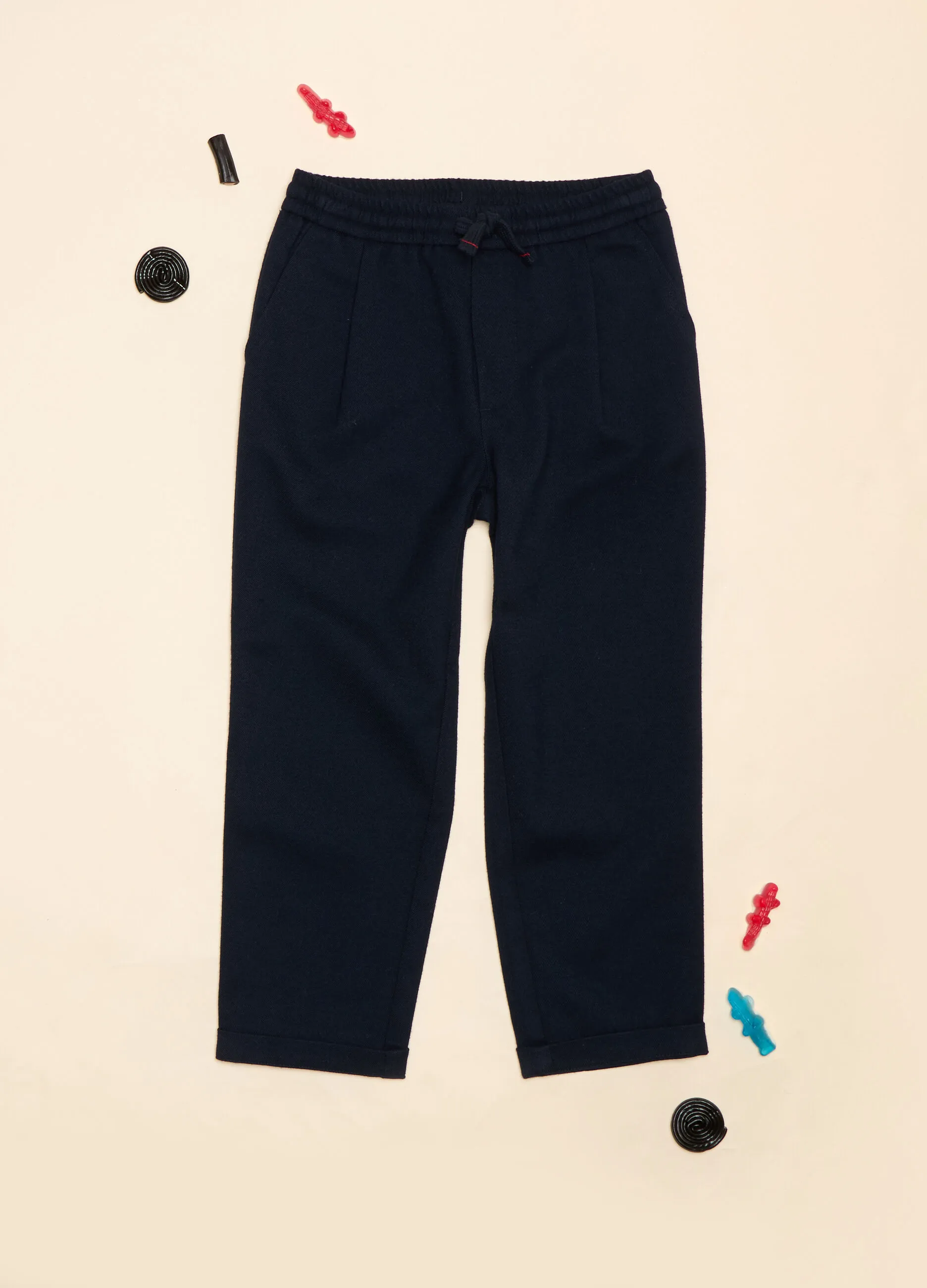 IANA  Pantaloni in twill di viscosa stretch